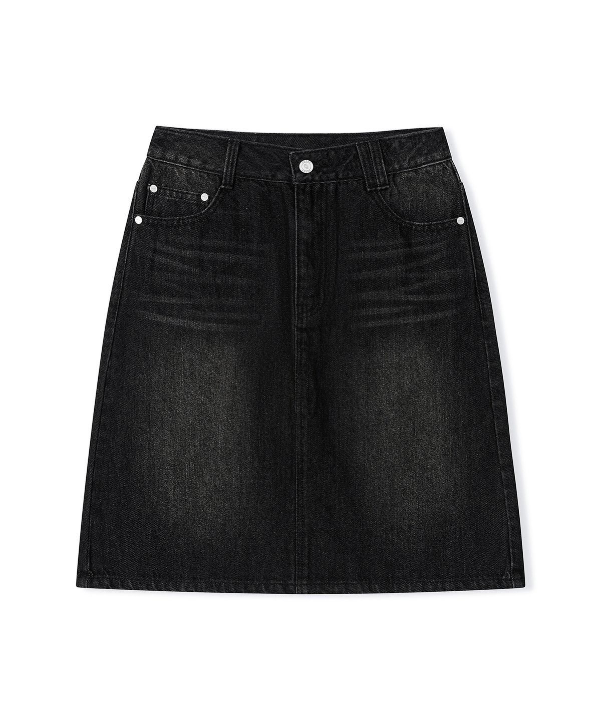 데케트 우먼(DECET WOMEN) Signature Midi Skirt DCSK002BLACK