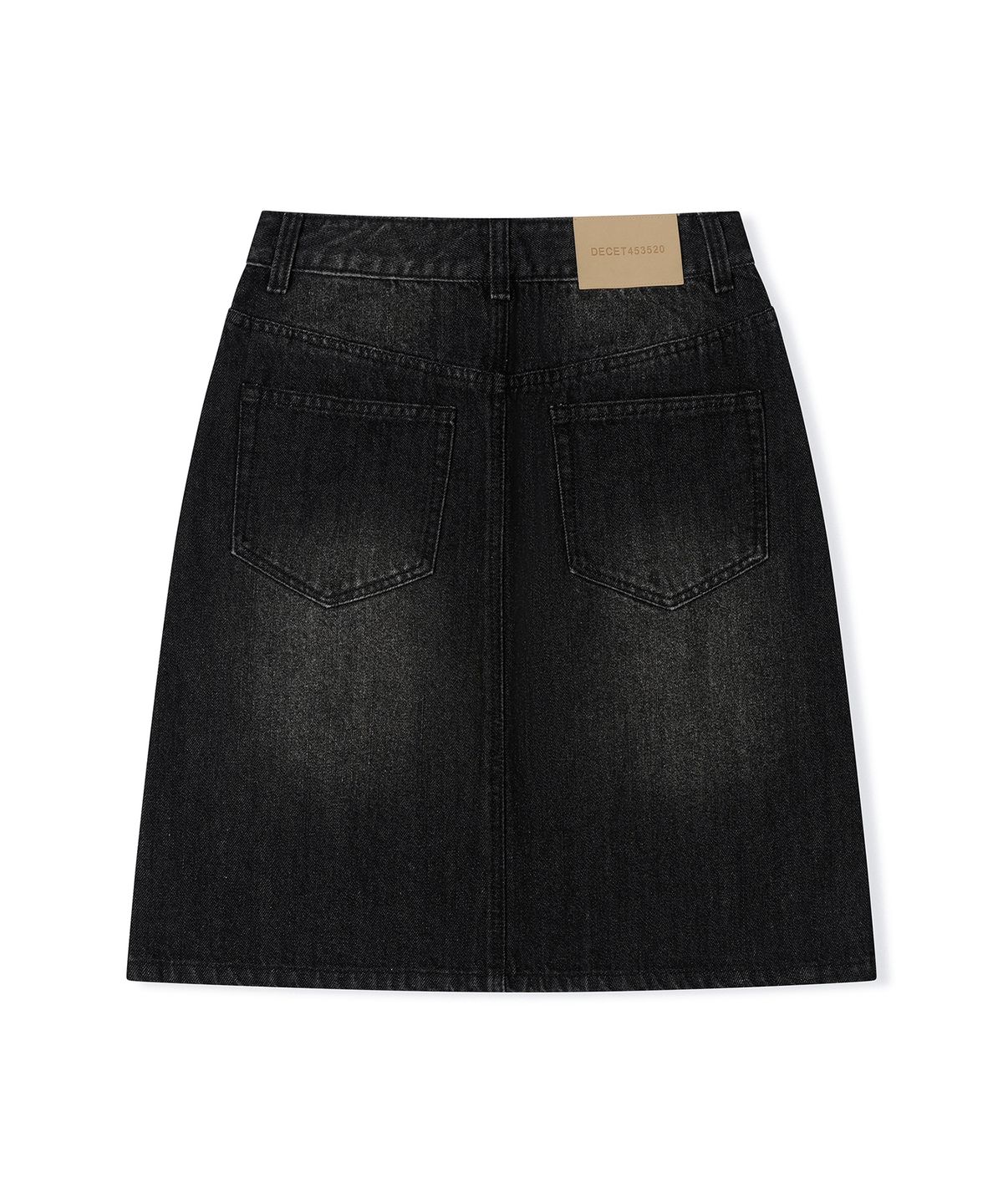 데케트 우먼(DECET WOMEN) Signature Midi Skirt DCSK002BLACK