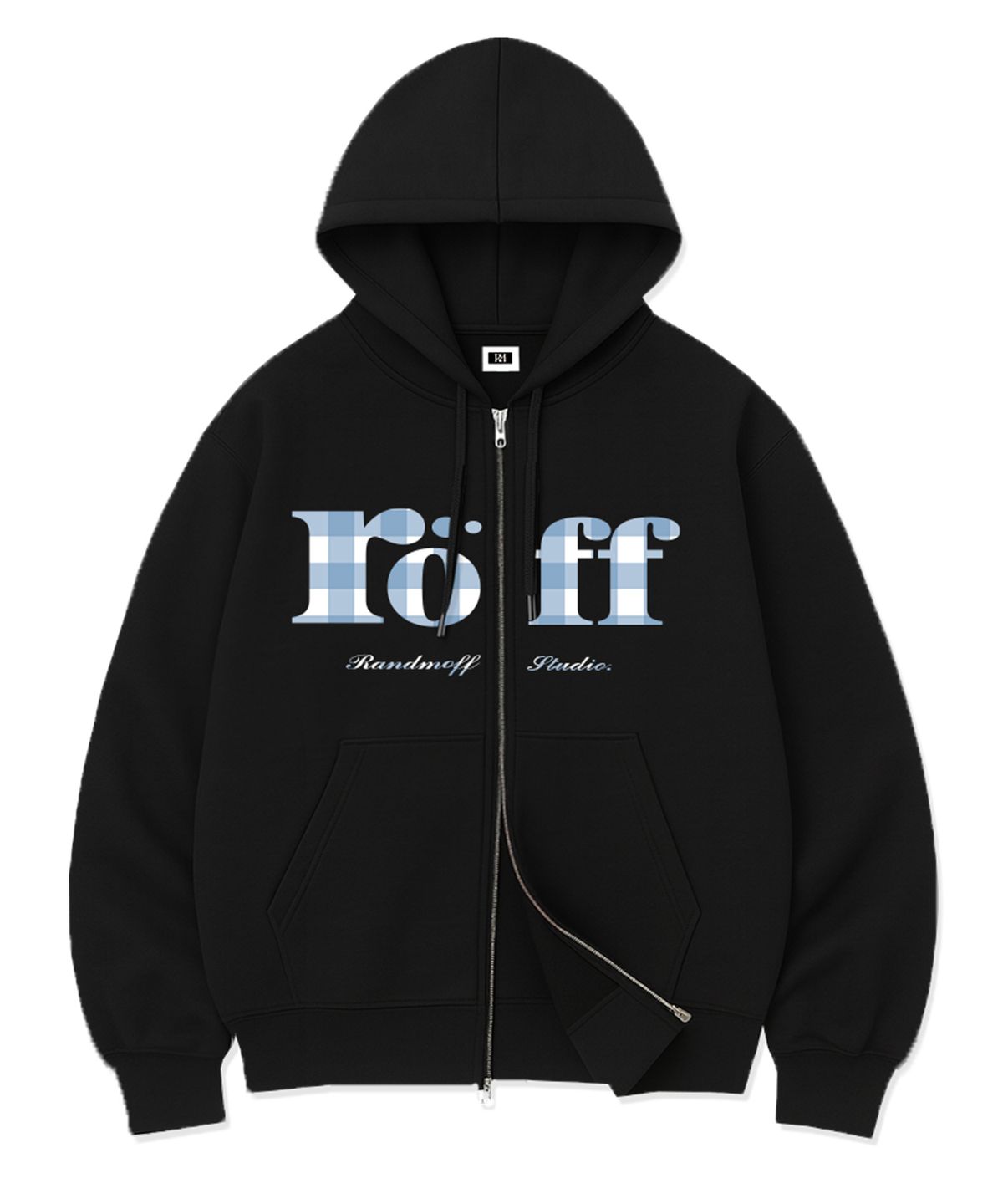 랜덤오프(RANDOMOFF) RÖFF TYPE PLAY SPACE CHECK OVER FIT 2-WAY ZIP-UP (5color)