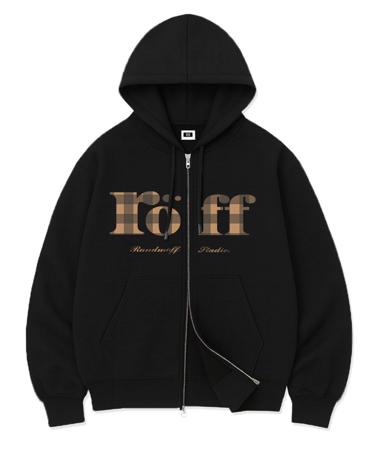랜덤오프(RANDOMOFF) RÖFF TYPE PLAY SPACE CHECK OVER FIT 2-WAY ZIP-UP (5color)