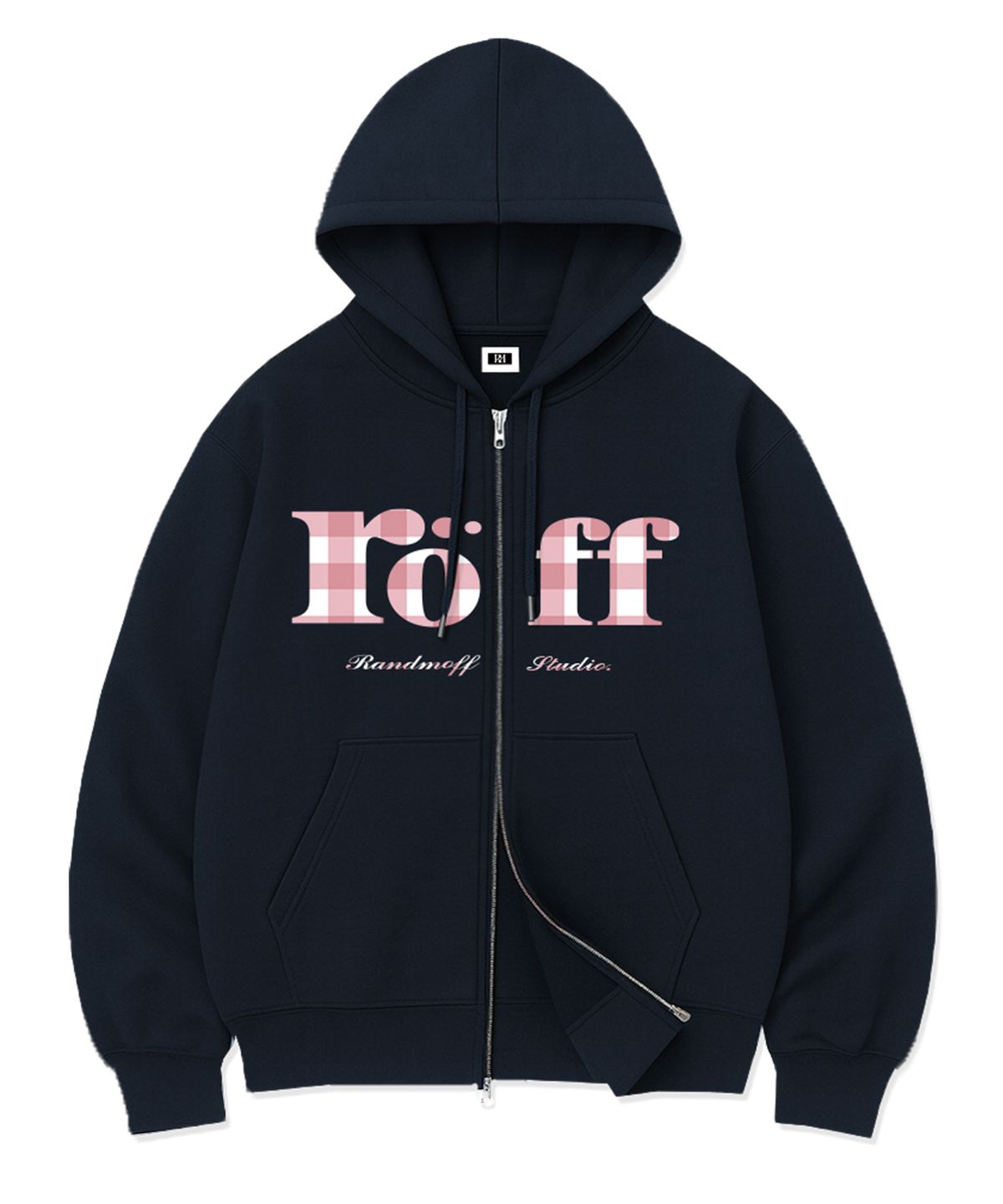 랜덤오프(RANDOMOFF) RÖFF TYPE PLAY SPACE CHECK OVER FIT 2-WAY ZIP-UP (5color)