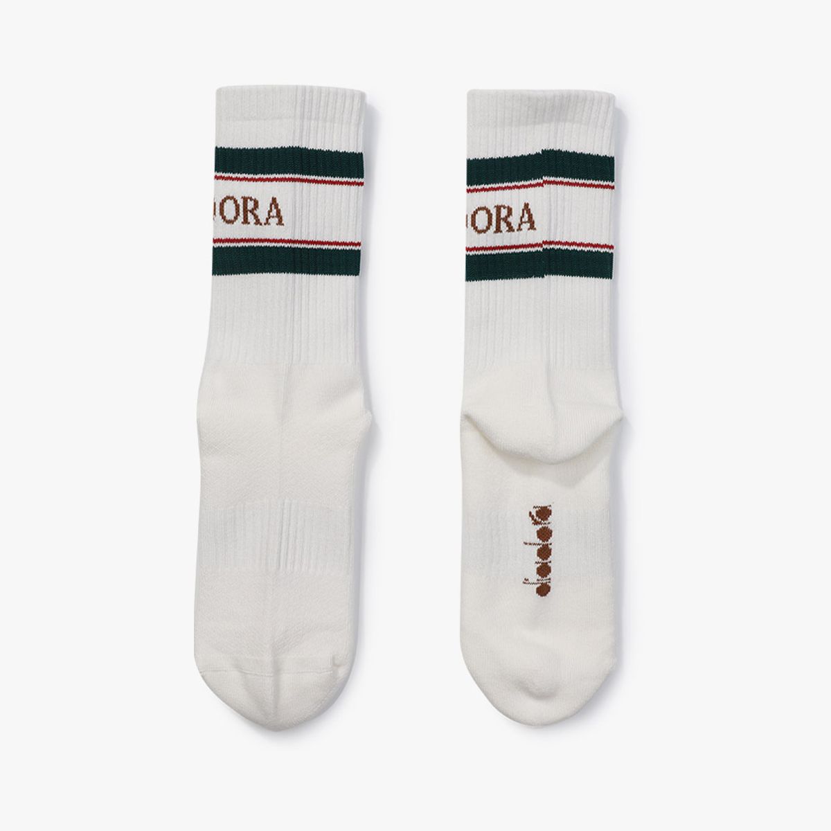 디아도라(diadora) 스트라이프 미드 삭스 GREEN