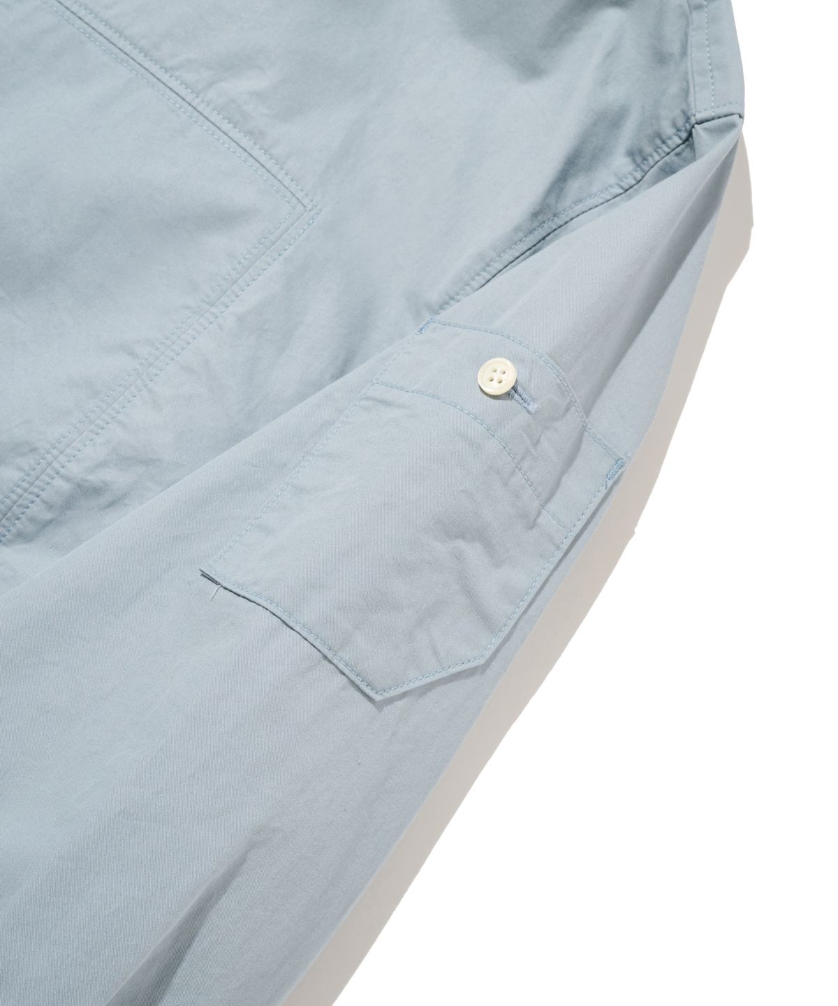 논타입(NONTYPE) OTHER SEMI CROP COMFY SHIRTS (SKY BLUE)