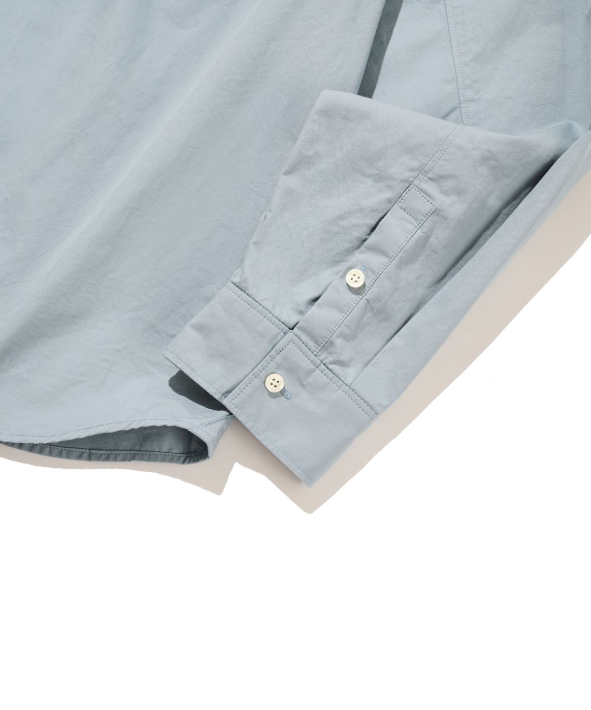 논타입(NONTYPE) OTHER SEMI CROP COMFY SHIRTS (SKY BLUE)