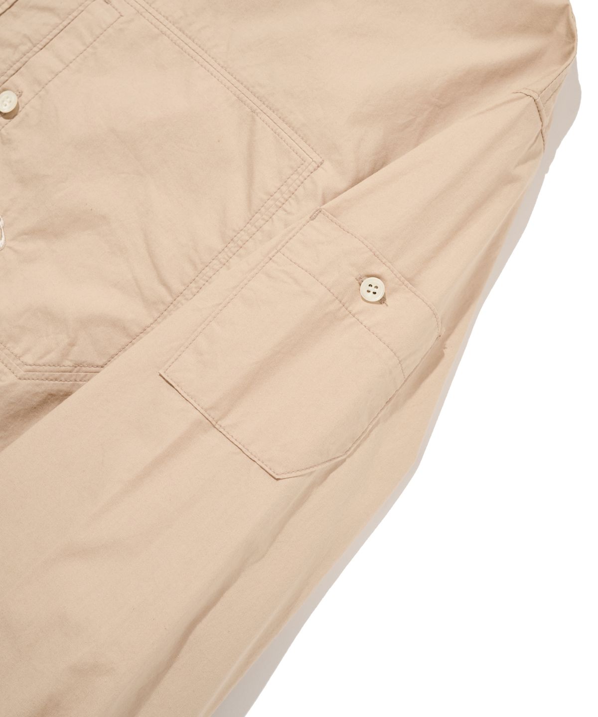 논타입(NONTYPE) OTHER SEMI CROP COMFY SHIRTS (BEIGE)