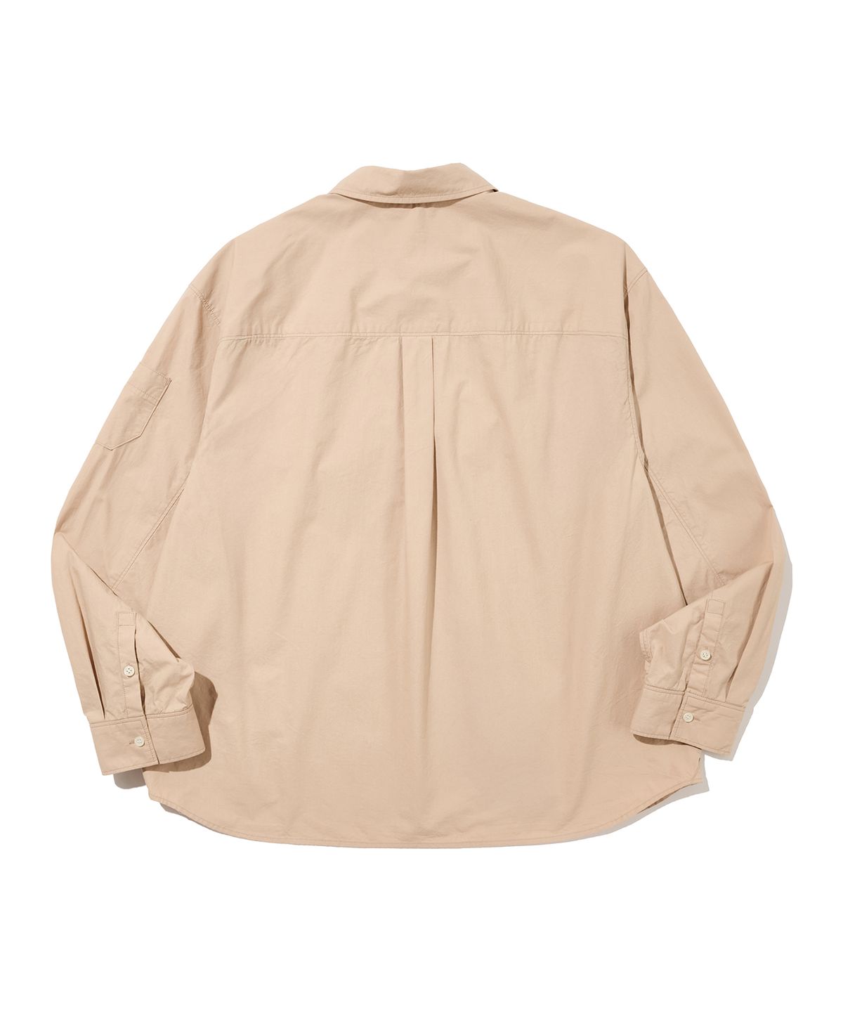 논타입(NONTYPE) OTHER SEMI CROP COMFY SHIRTS (BEIGE)