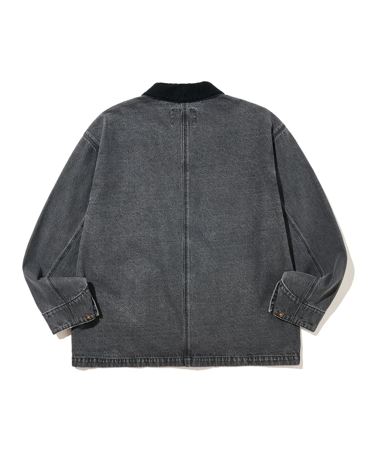 논타입(NONTYPE) WASHED DENIM WORK JACKET (WASHED BLACK)