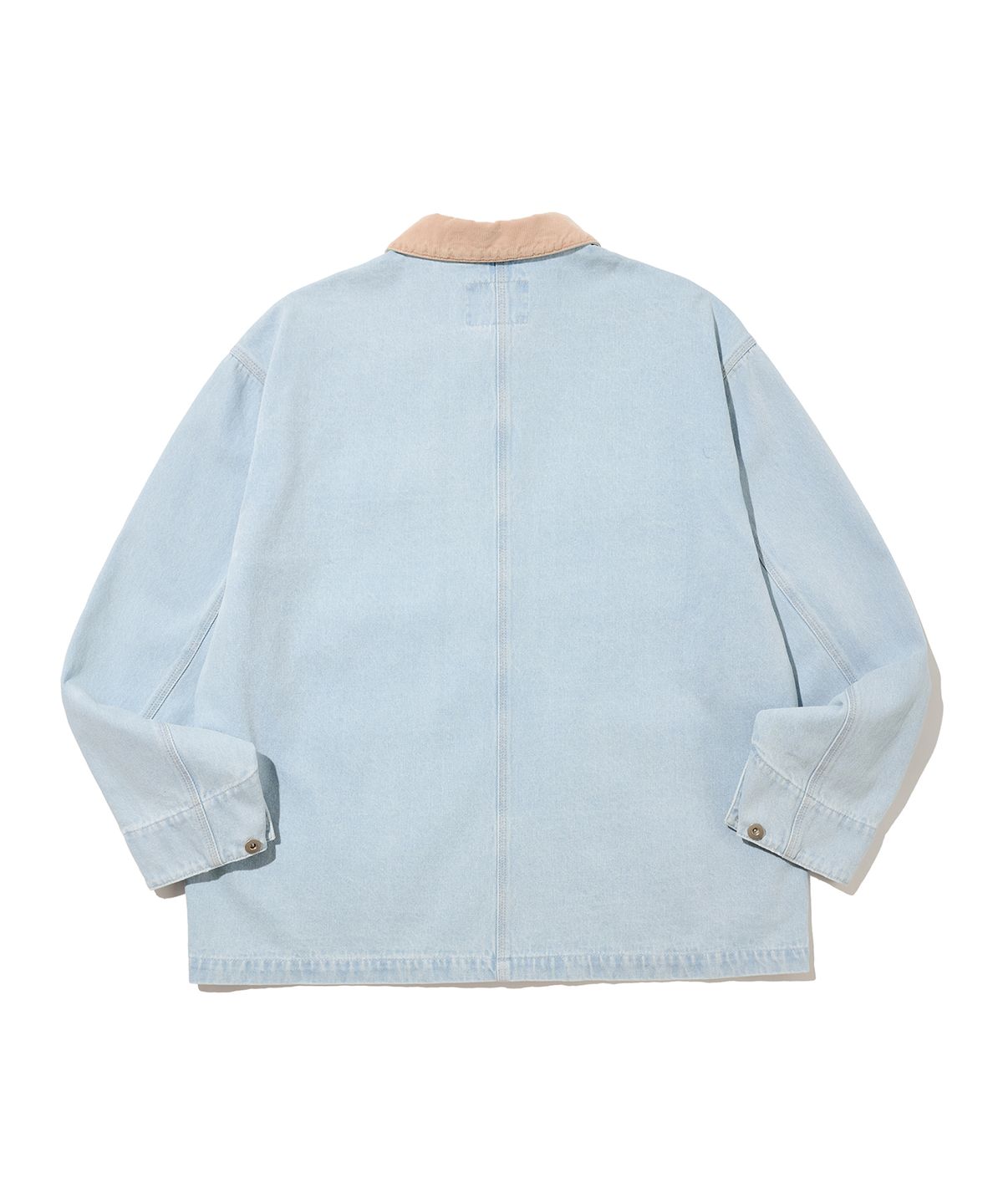 논타입(NONTYPE) WASHED DENIM WORK JACKET (WASHED BLUE)
