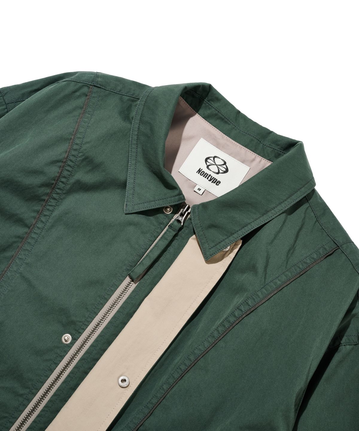 논타입(NONTYPE) CURVED INCISION JUMPER (FOREST GREEN)