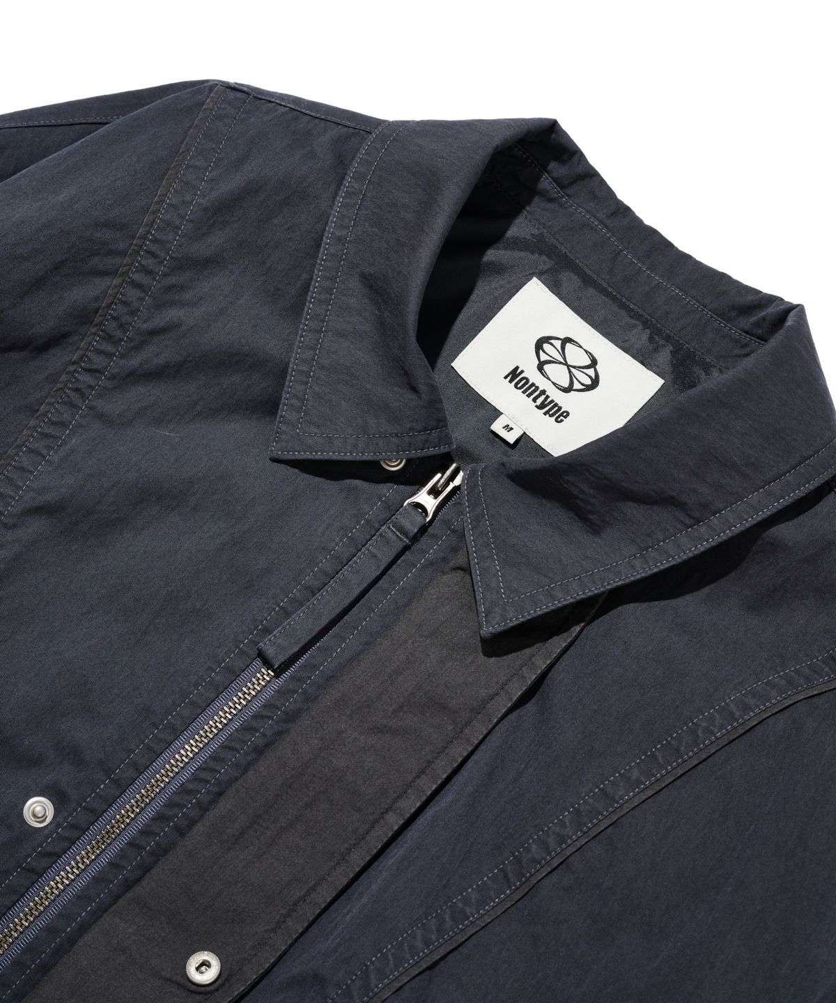 논타입(NONTYPE) CURVED INCISION JUMPER (DARK NAVY)