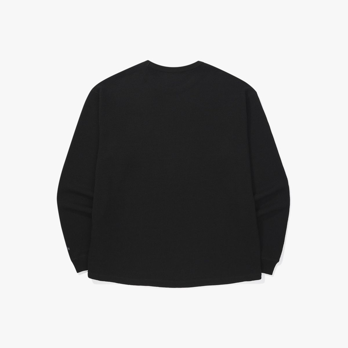 디아도라(diadora) 와플 긴팔 티셔츠 BLACK
