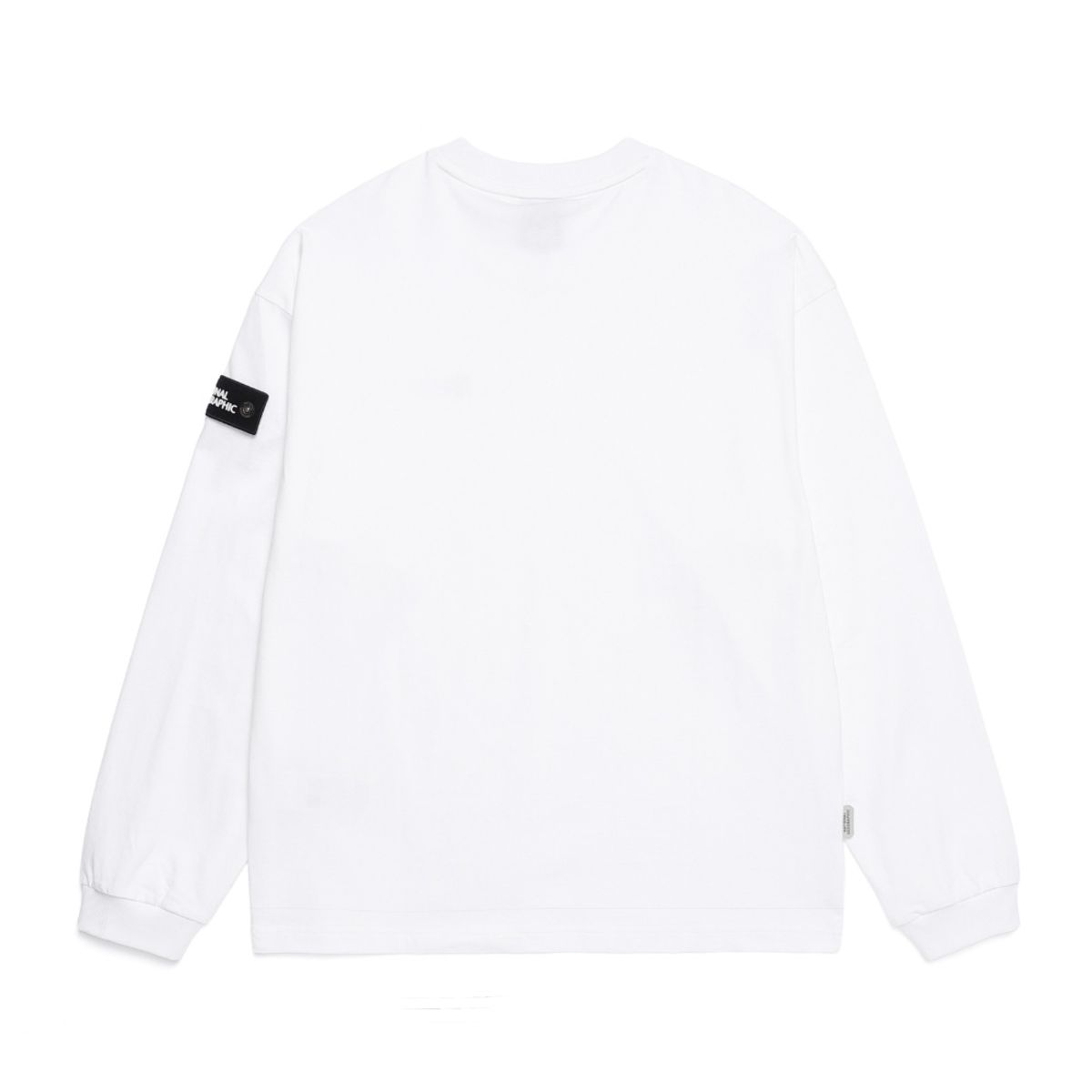 내셔널지오그래픽(NATIONALGEOGRAPHIC) N253UTS901 세미오버핏 롱 슬리브 티셔츠 WHITE