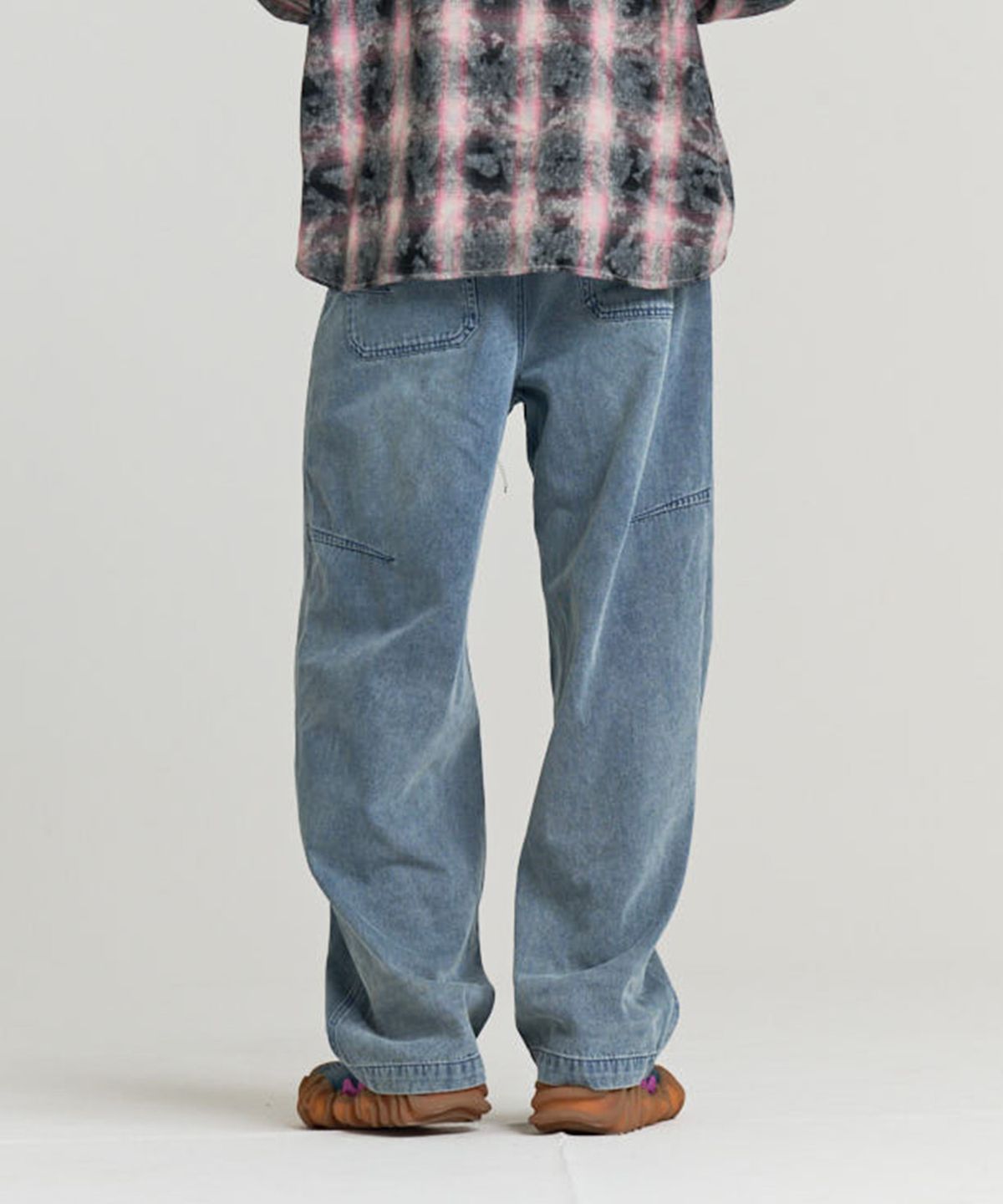논타입(NONTYPE) WARM WASHED DENIM PANTS (WASHED BLUE)