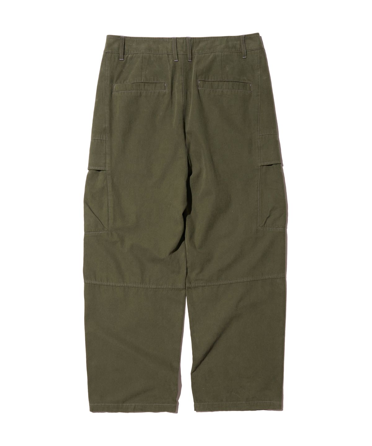 논타입(NONTYPE) LAYERED POLYGON CARGO PANTS (OLIVE GREEN)