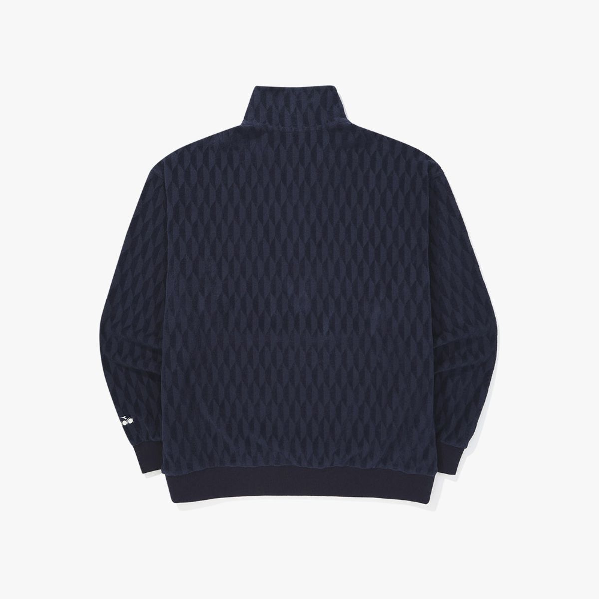 디아도라(diadora) 테리 자카드 하프집업 맨투맨 NAVY