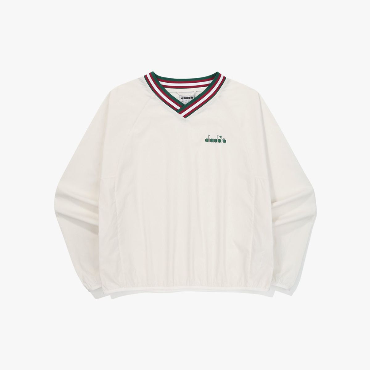 디아도라(diadora) V넥 긴팔 피스테 우먼 OFF WHITE