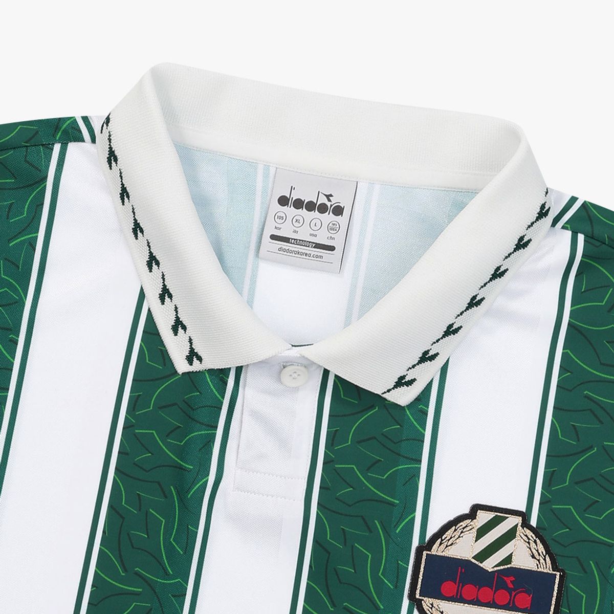 디아도라(diadora) 이지 에르미나 카라 반팔 티셔츠 GREEN