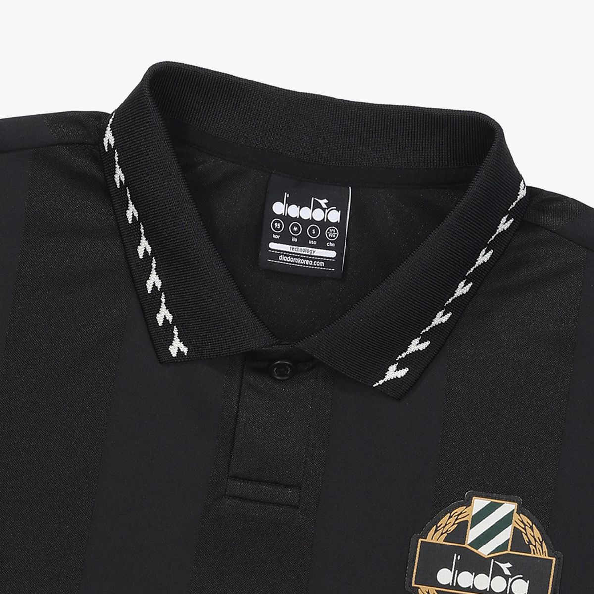 디아도라(diadora) 이지 에르미나 카라 반팔 티셔츠 BLACK