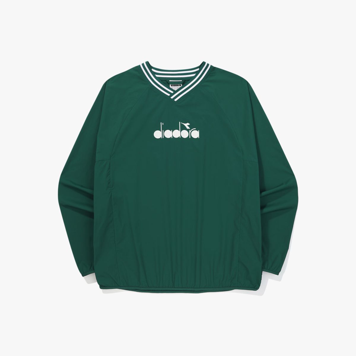 디아도라(diadora) V넥 긴팔 피스테 GREEN