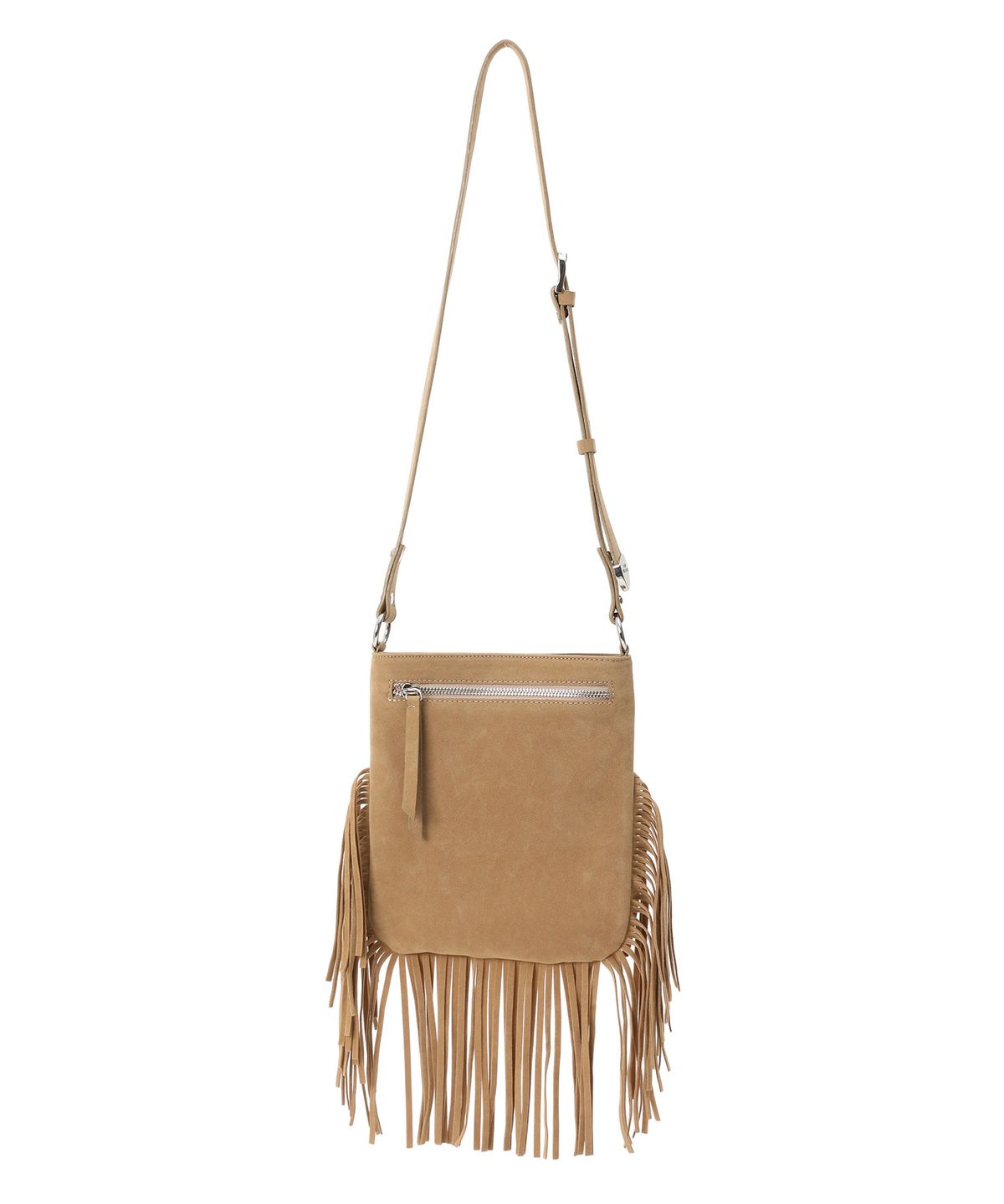 샌드뮤지엄(SAND MUSEUM) TASSA FRINGE BAG [Suede Beige]