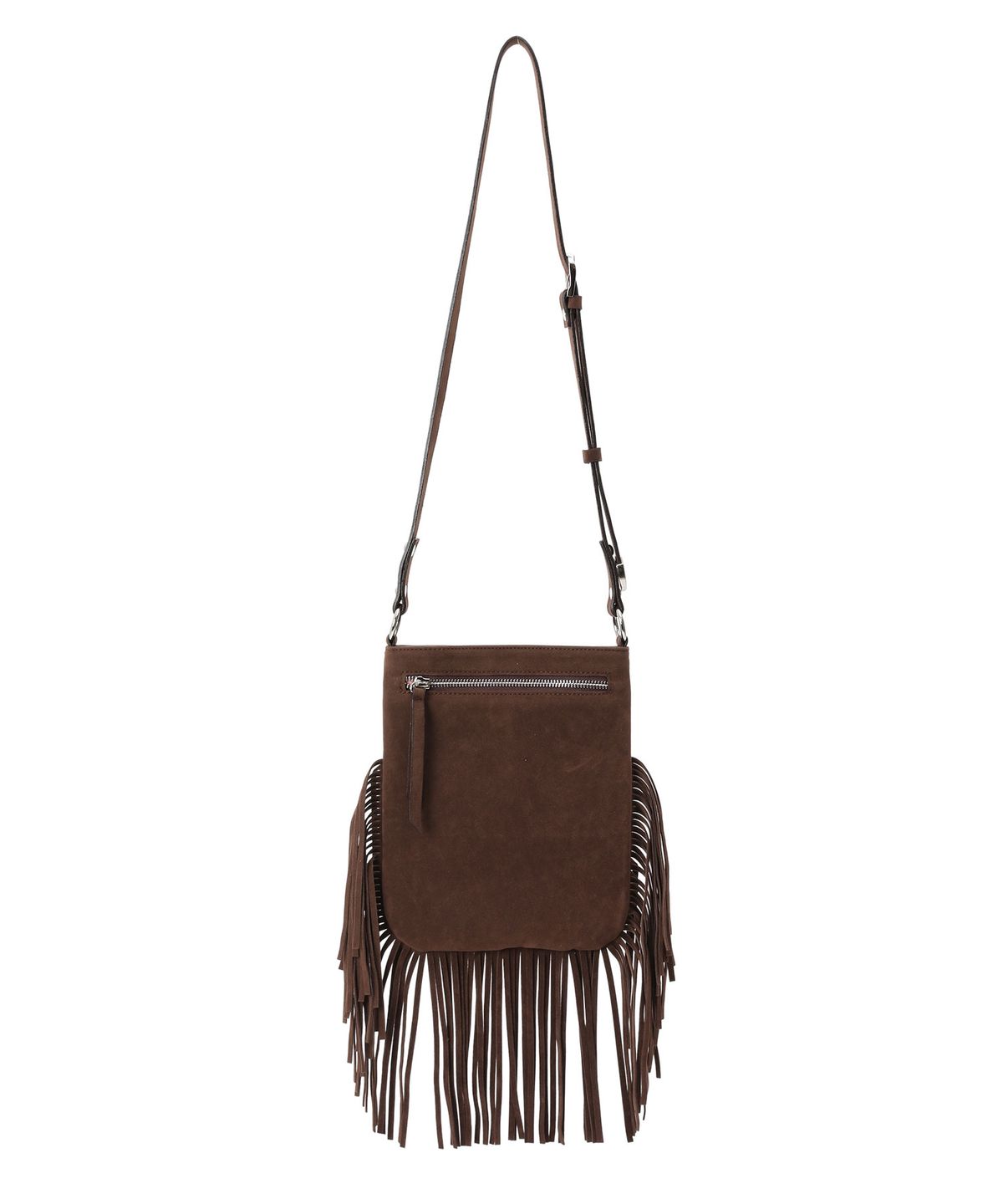 샌드뮤지엄(SAND MUSEUM) TASSA FRINGE BAG [Suede Brown]