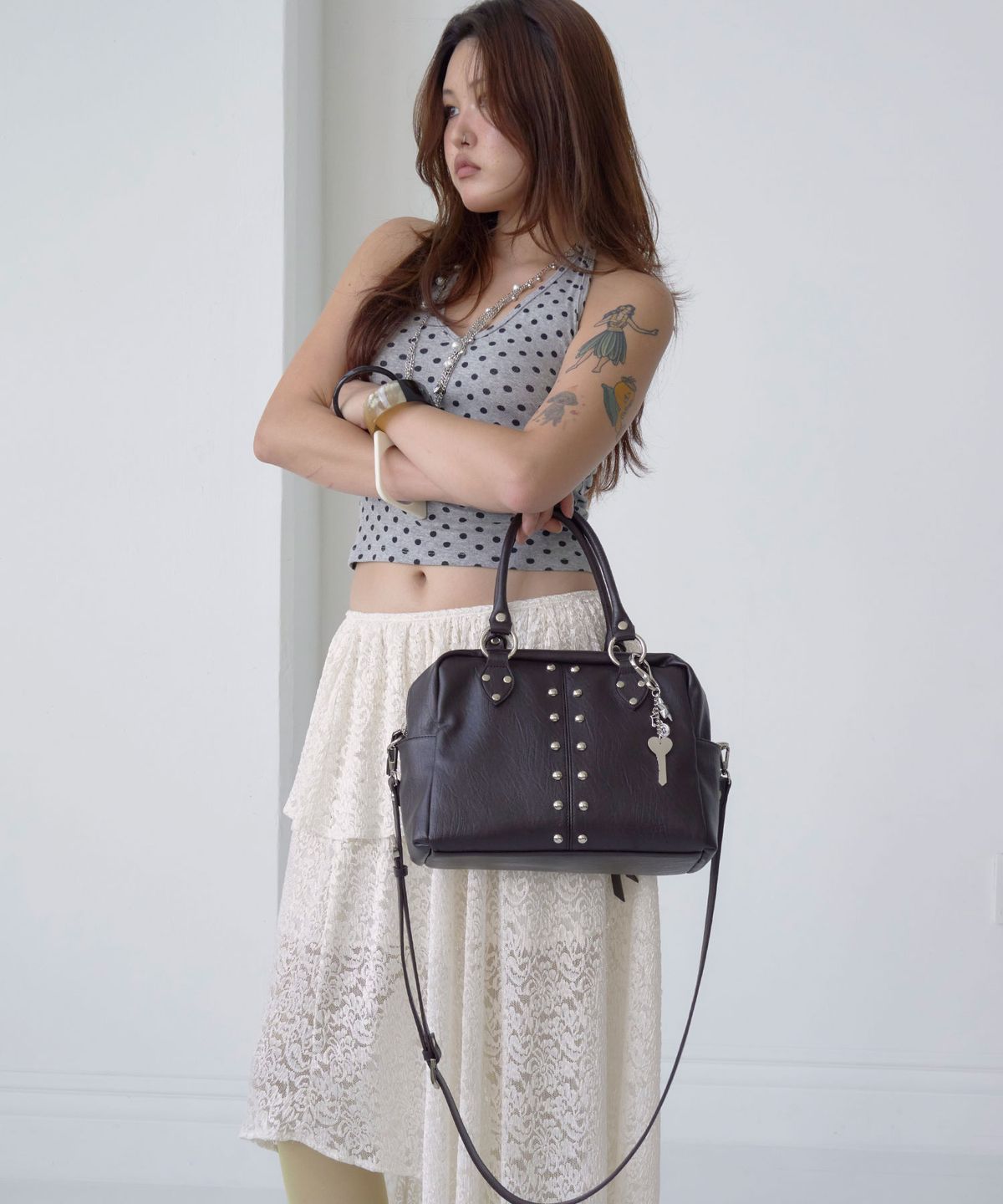 샌드뮤지엄(SAND MUSEUM) MAGAZINE BAG MINI [Dark Brown]
