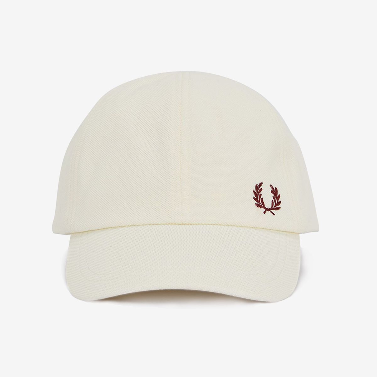 프레드페리(FRED PERRY) 피케 클래식 캡 - 에크루/옥스블러드 CFPU2536726-V84