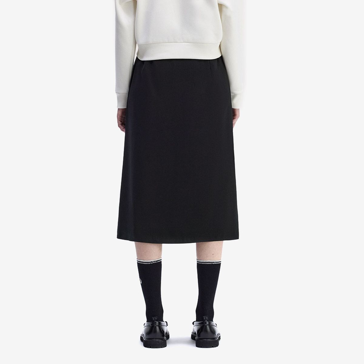 프레드페리(FRED PERRY) [Womens] 플리츠 스커트 - 블랙 AFPF2531106-102