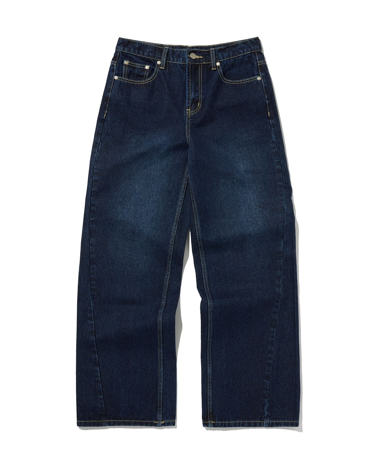 스웨이드(SUADE) STANDARD CURVED DENIM [DARK BLUE]