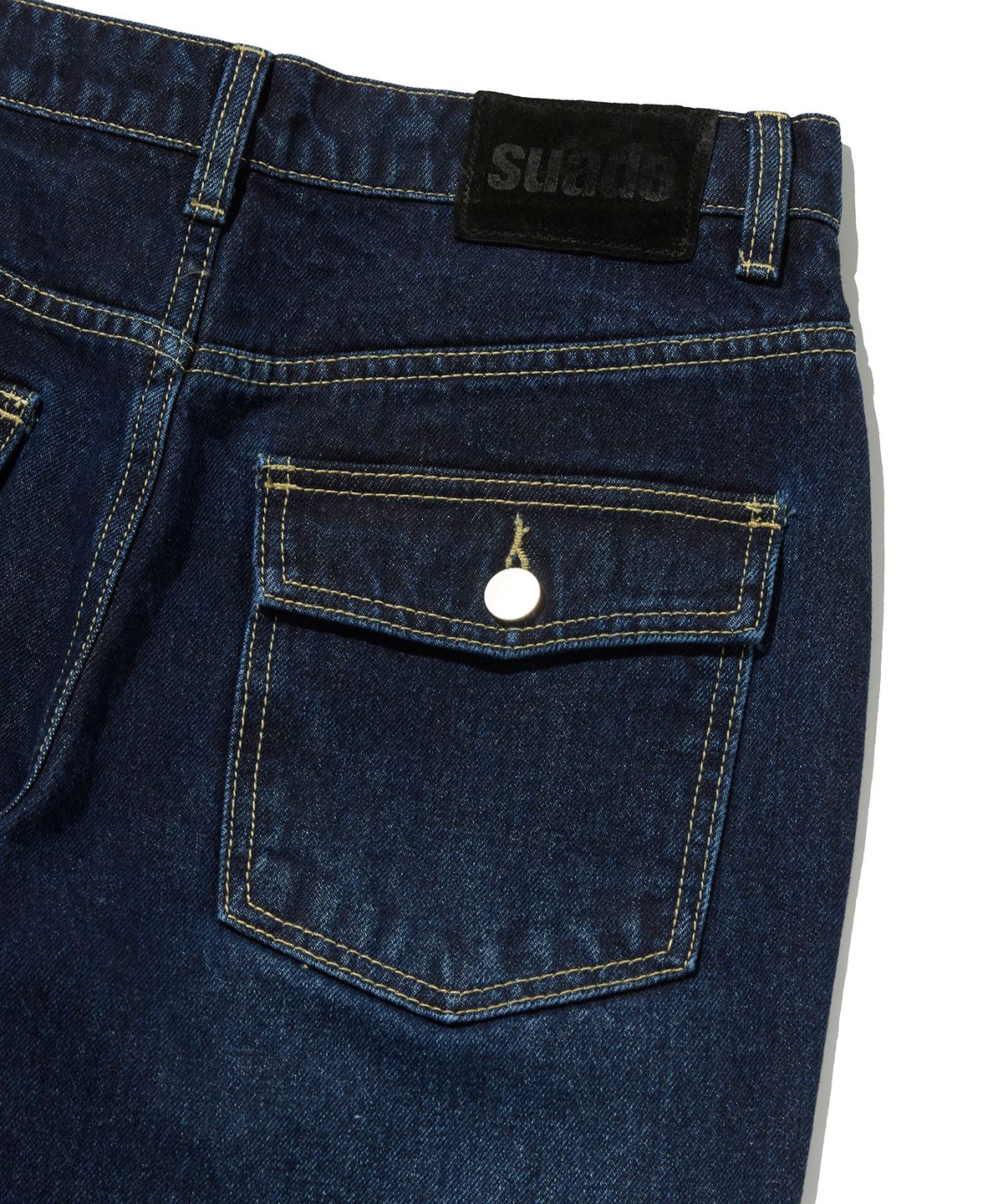 스웨이드(SUADE) STANDARD CURVED DENIM [DARK BLUE]