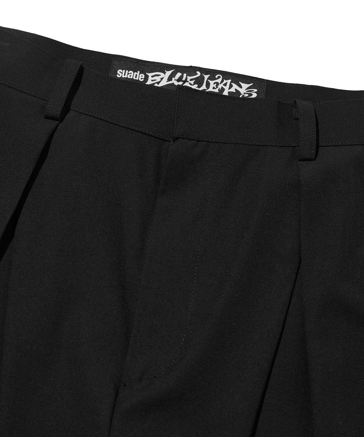 스웨이드(SUADE) ONE TUCK SLACKS [BLACK]