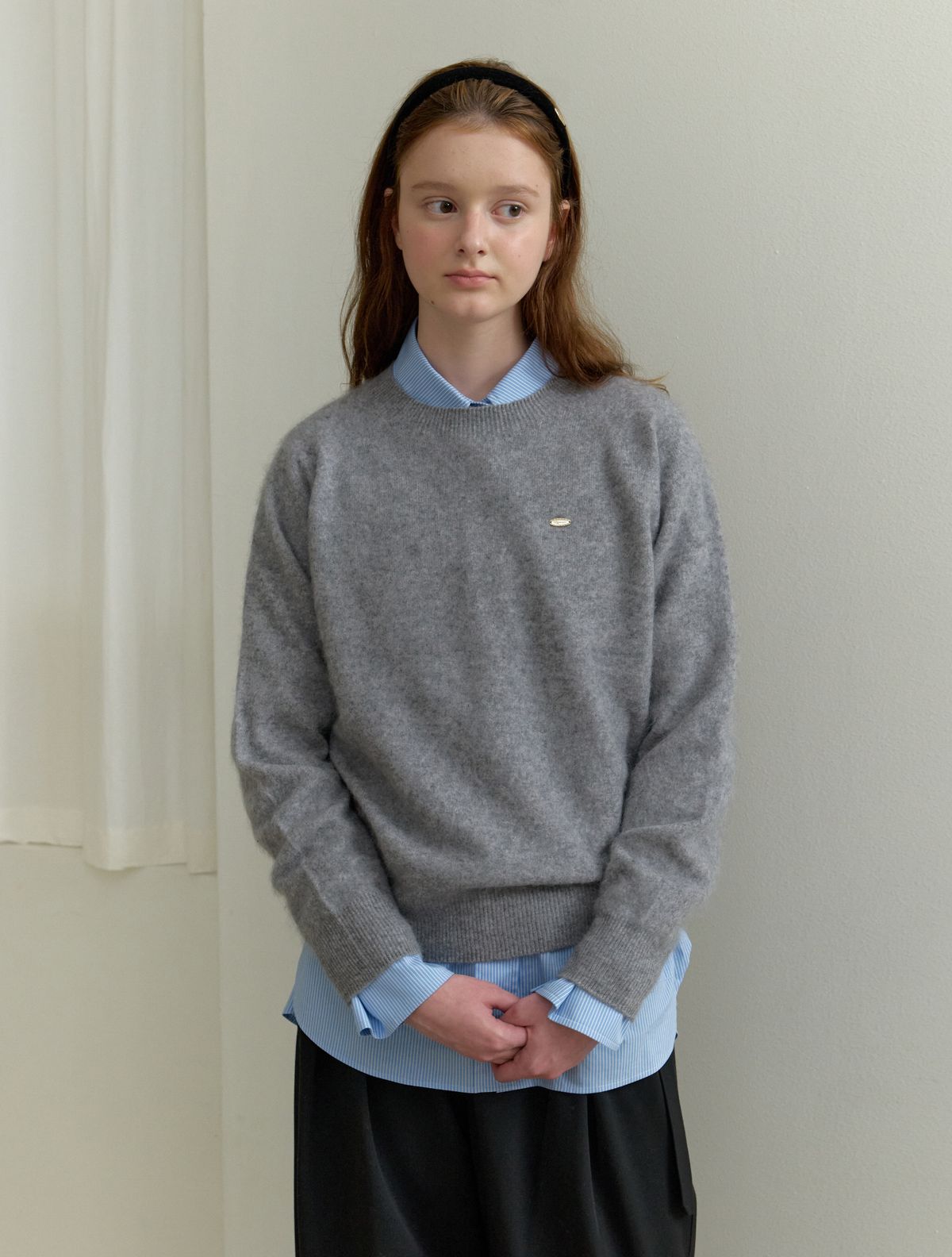 클루니(CLUNY) Fluffy cashmere wool knit - (4 colors)