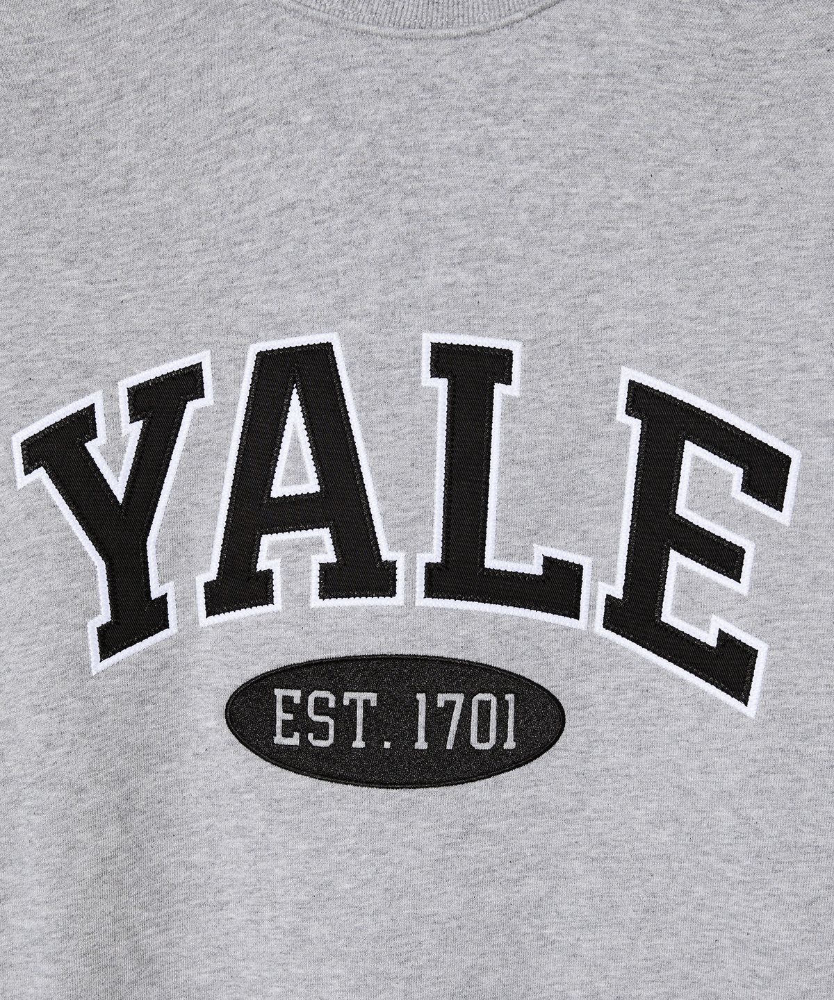 예일(YALE) 투톤아치 스웨트셔츠 그레이