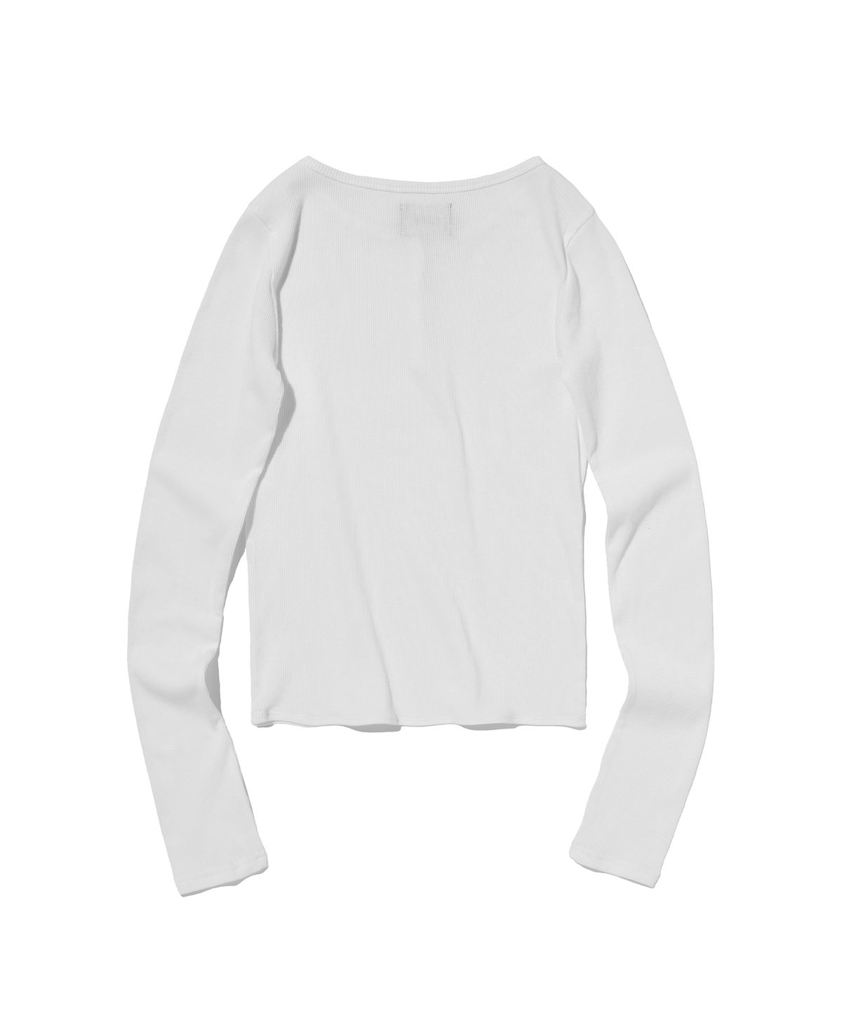 스웨이드(SUADE) RIBBED HENLEY NECK [WHITE]