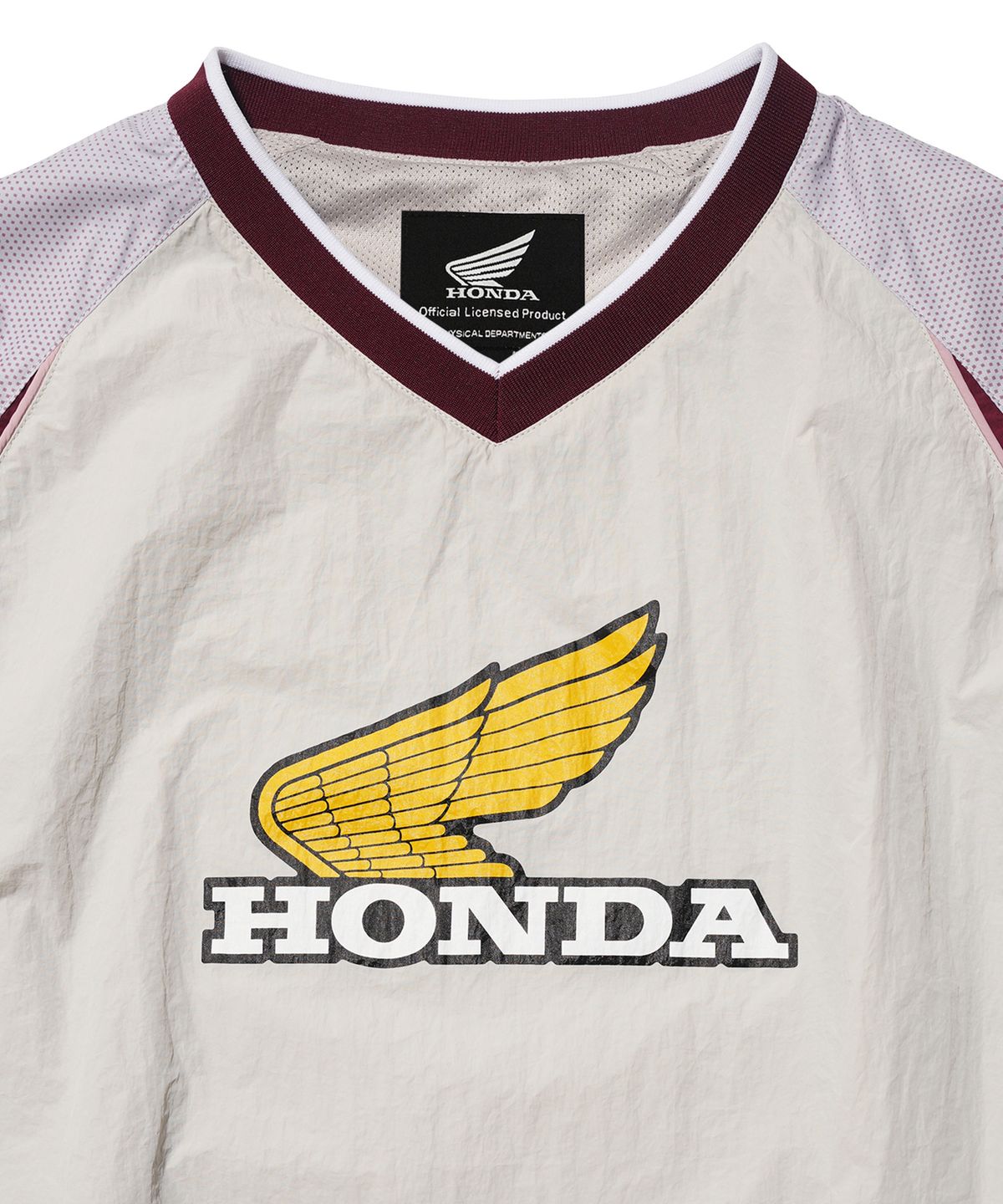 핍스 모터사이클(PHYPS MOTORCYCLE) Vintage Logo Speed Track nylon Long Sleeve Light Gray