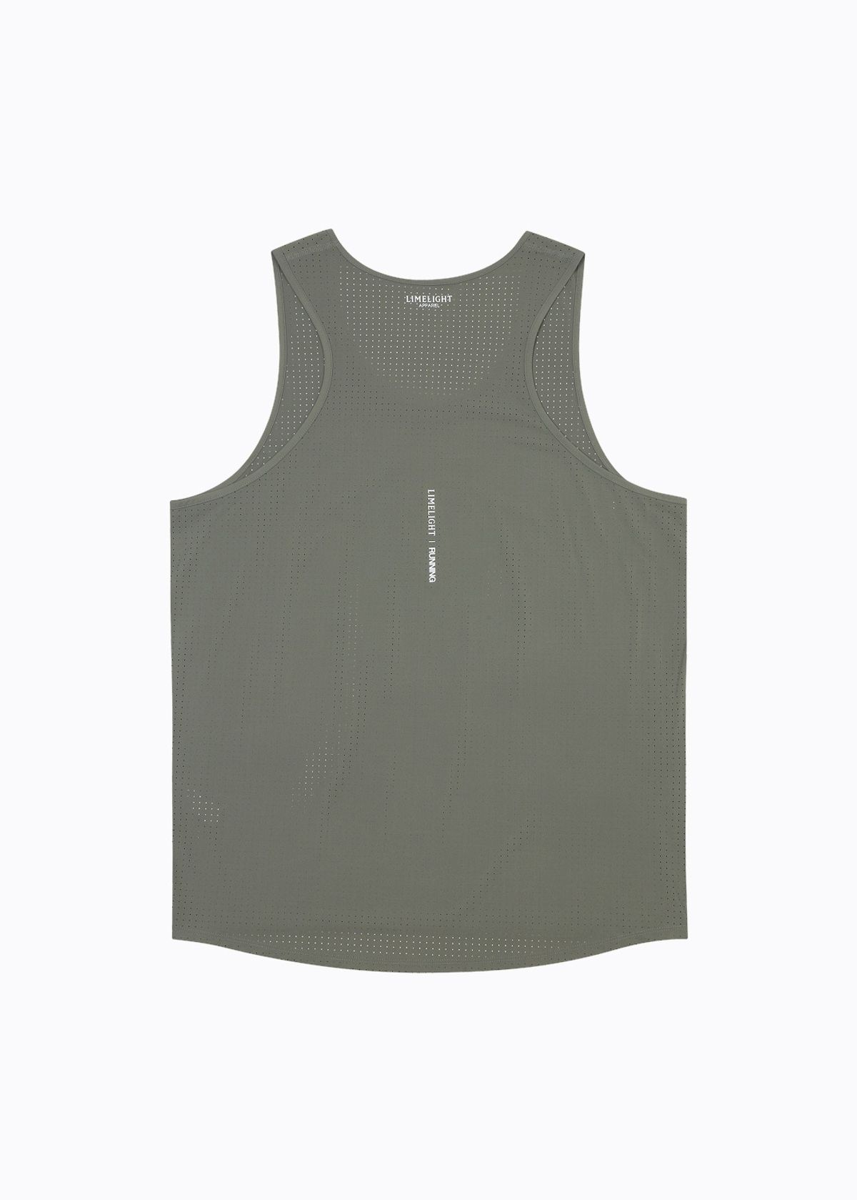 라임라잇 어패럴(LIMELIGHT APPAREL) 아치 로고 러닝 슬리브리스 펀칭 (세이지/화이트)