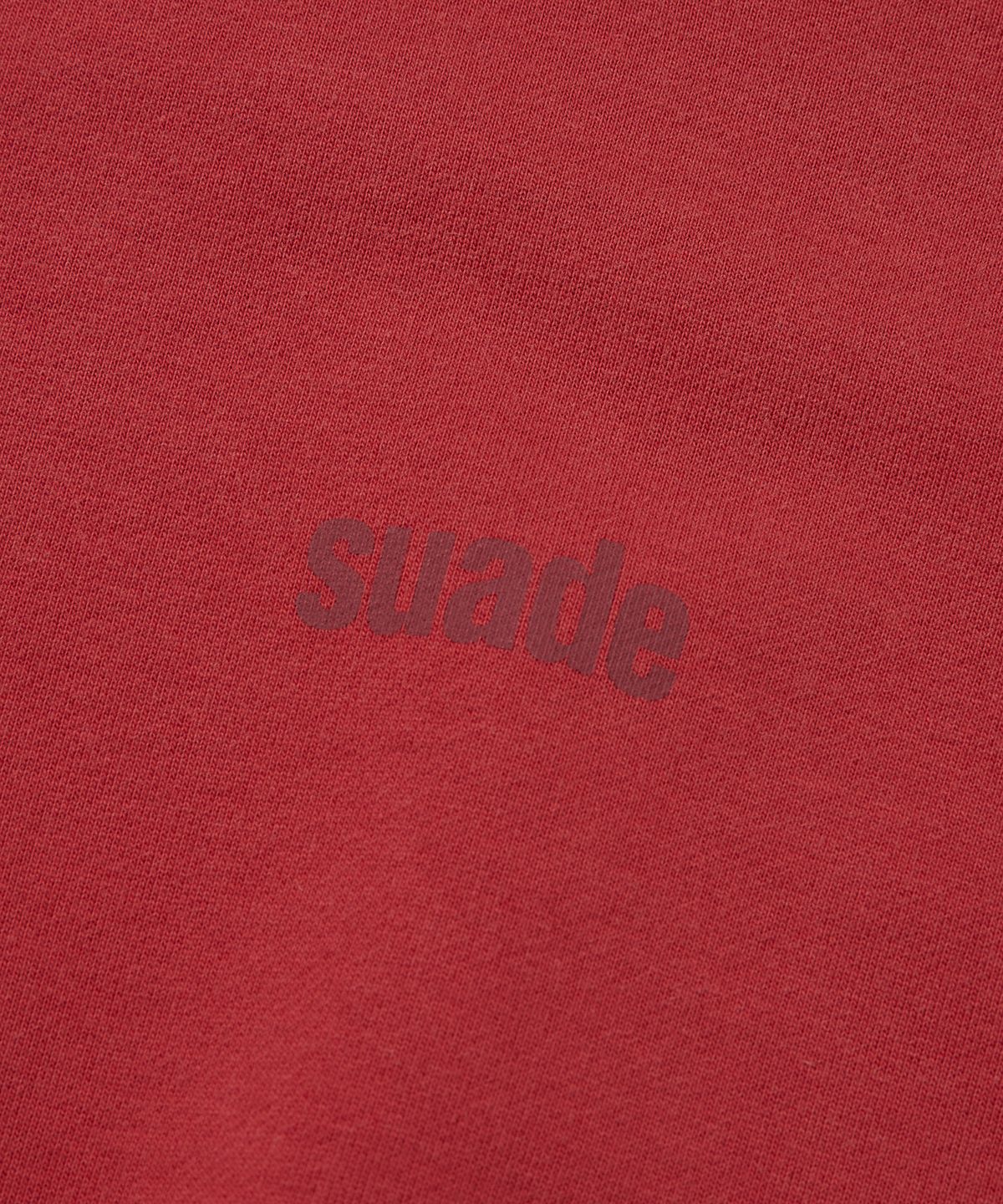 스웨이드(SUADE) CROPPED WASHED CREWNECK [RED]