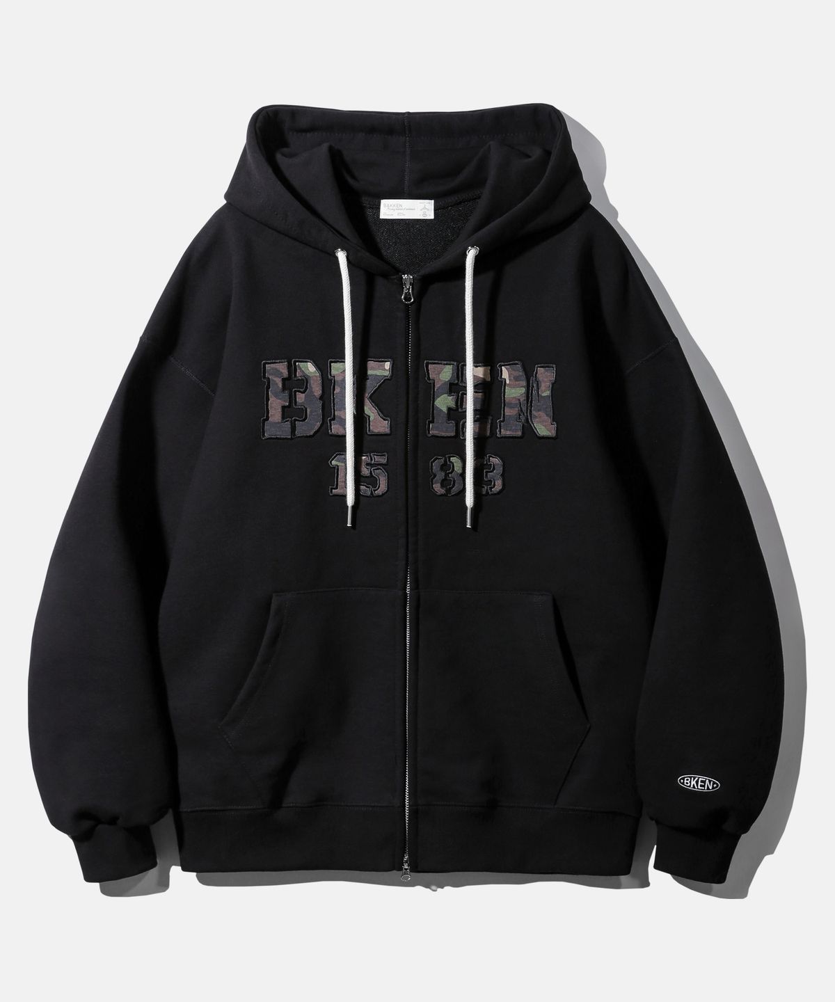 바켄(BAKKEN) BKEN 1583 후드 집업 BK7990_블랙