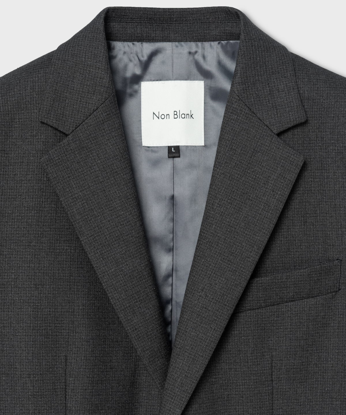 넌블랭크(NONBLANK) 루즈 핏 셋업_CHARCOAL GREY