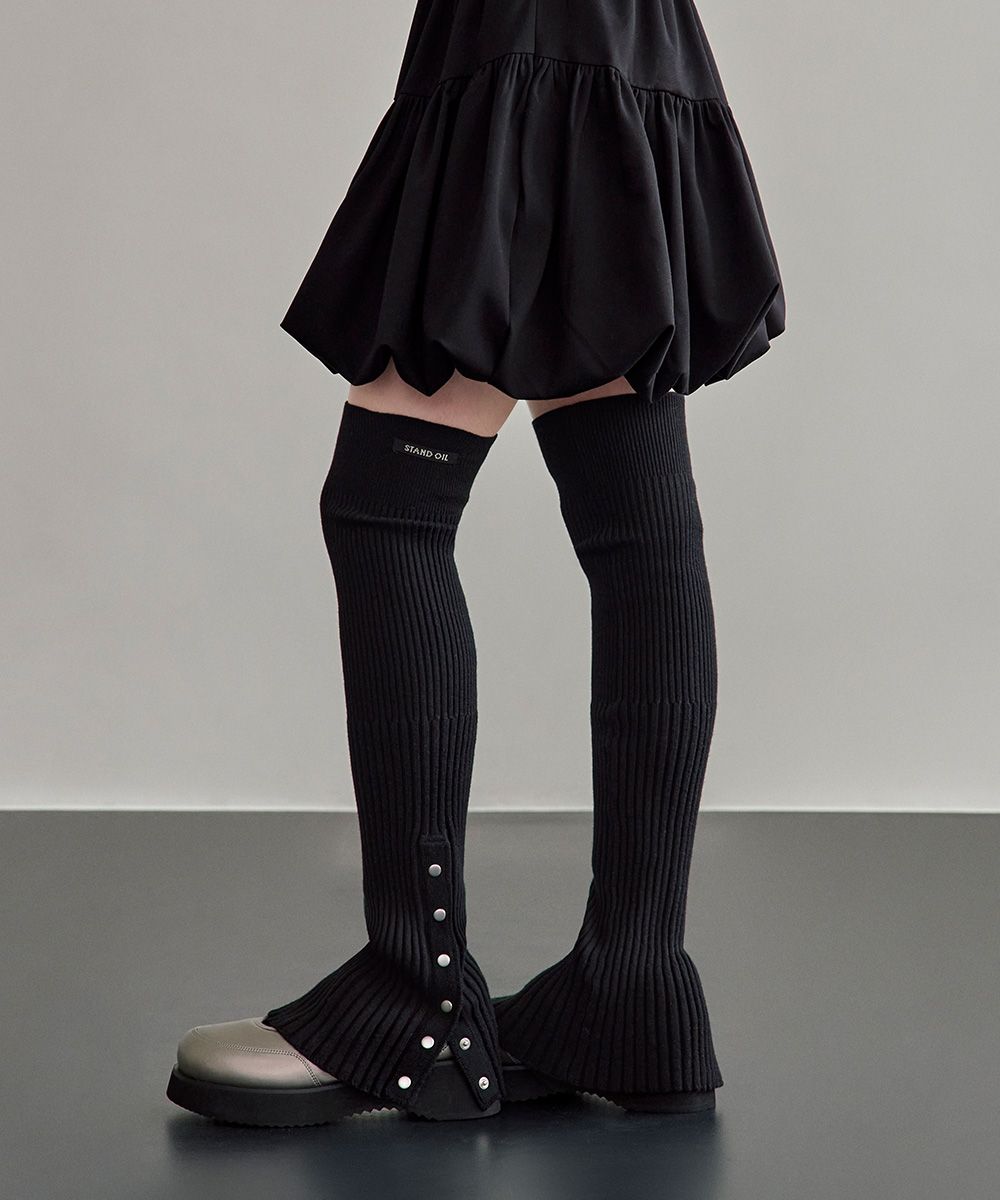 MUSINSA公式 | STAND OIL Snap Knit Leg Warmer ・ スナップニット