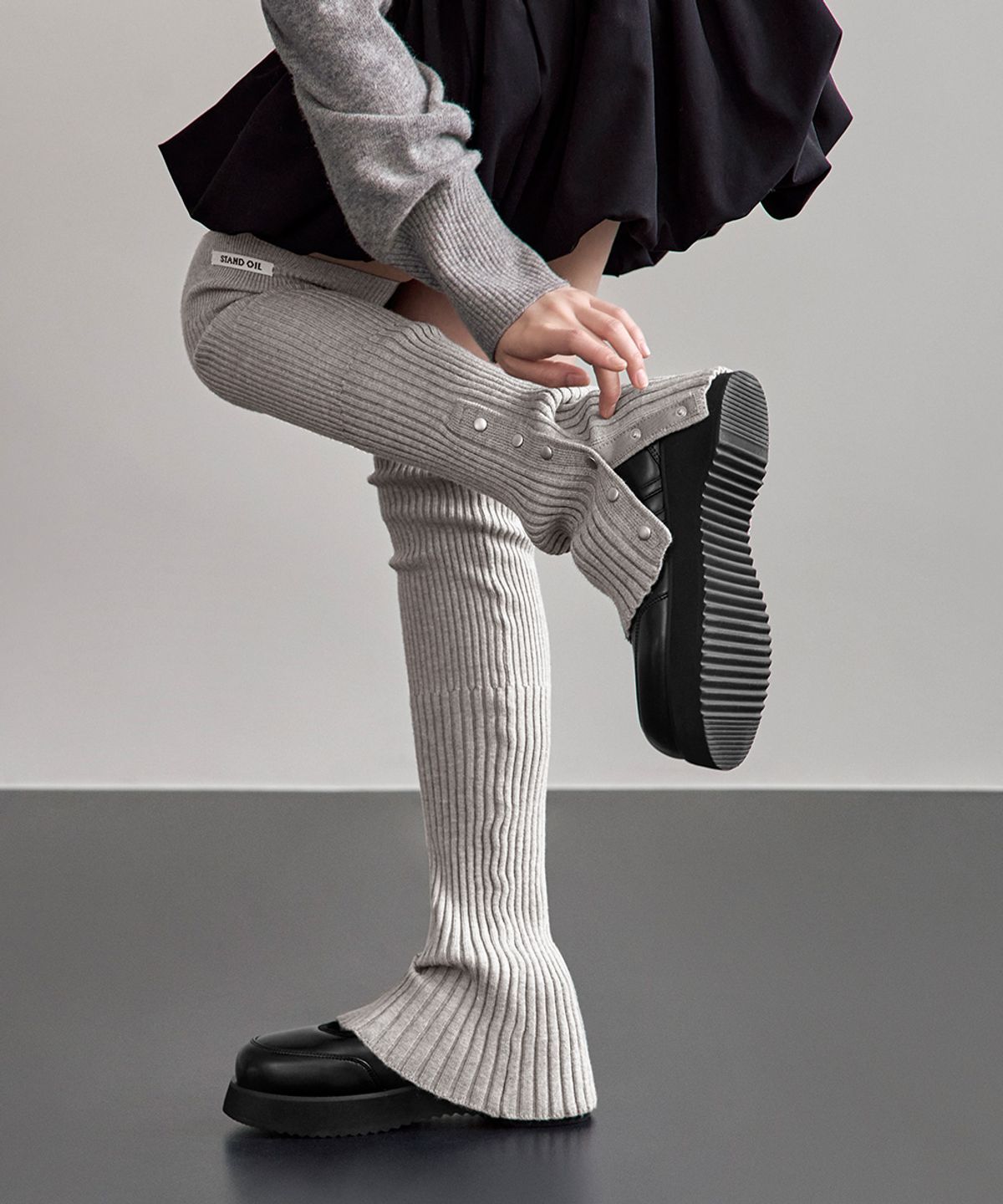 스탠드오일(STAND OIL) Snap Knit Leg Warmer · 스냅 니트 레그 워머