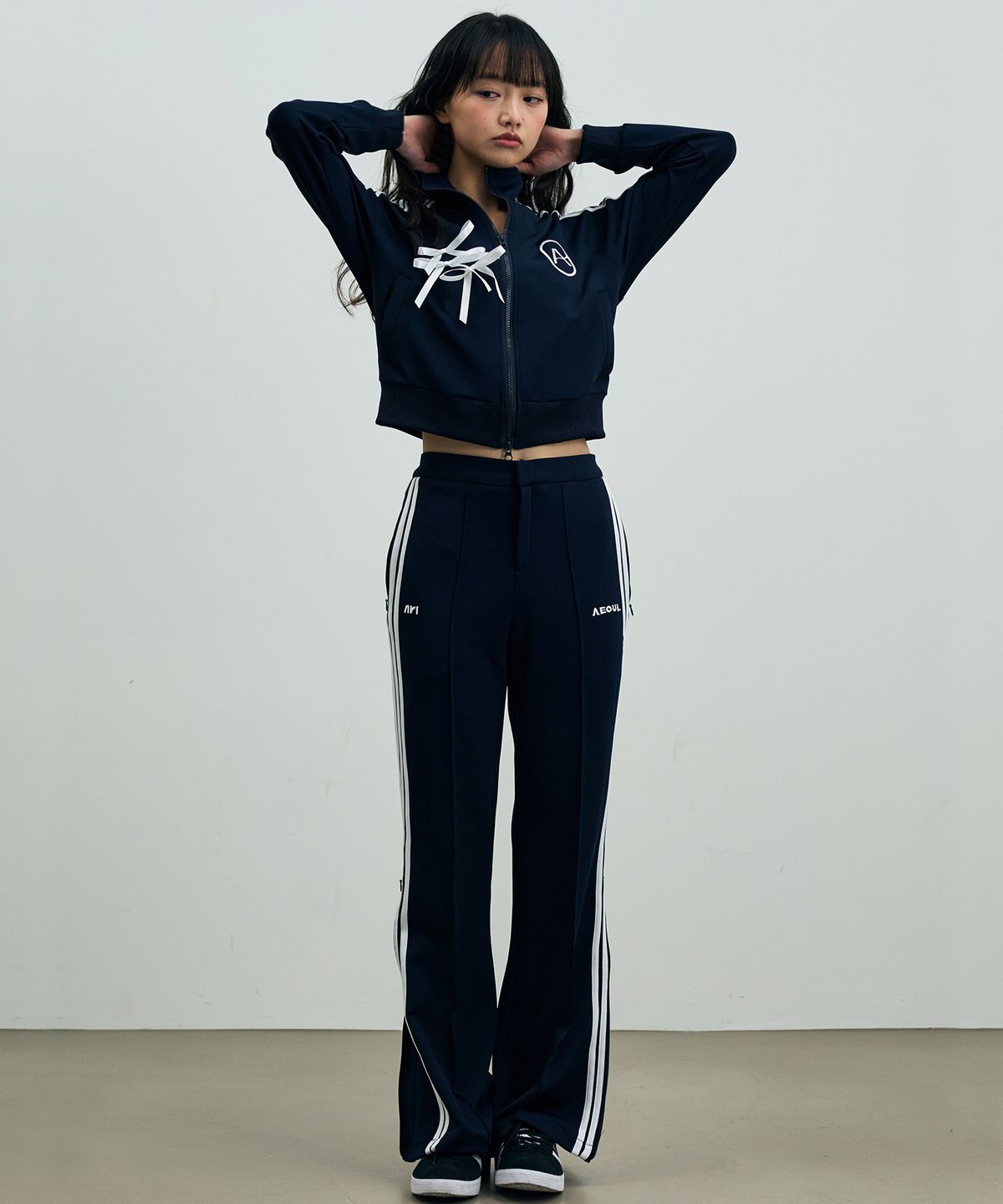 아리킴(ARIKIM) JOEL JERSEY TRACK PANTS / NAVY