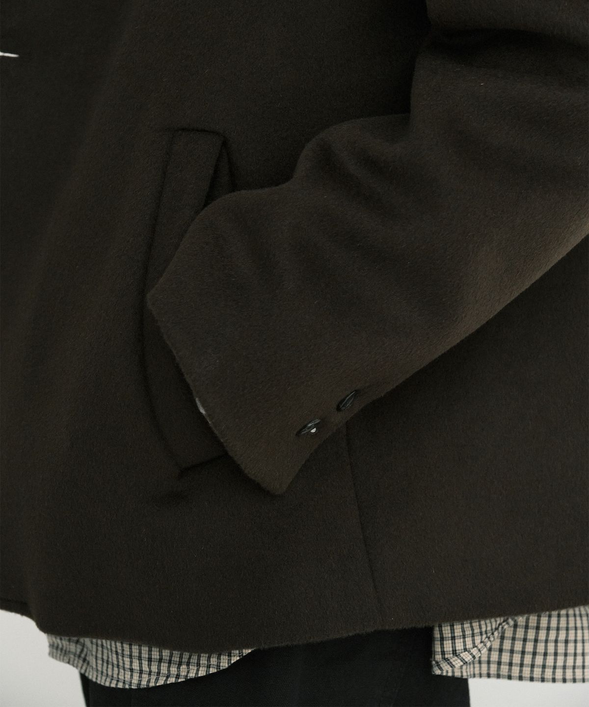 엔도어(ENDOOR) Warm wool blazer jacket (brown)