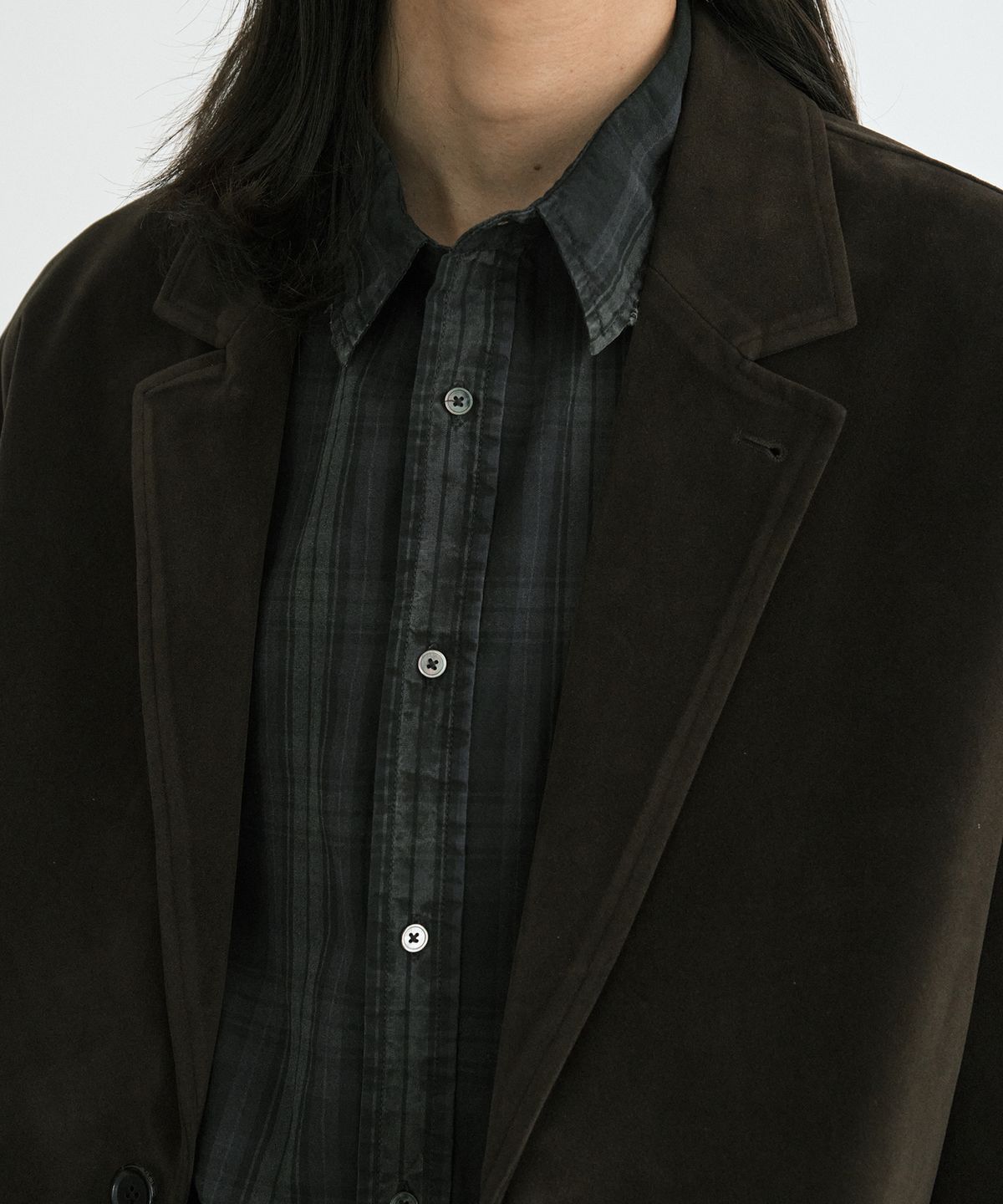 엔도어(ENDOOR) Suede crop jacket (brown)