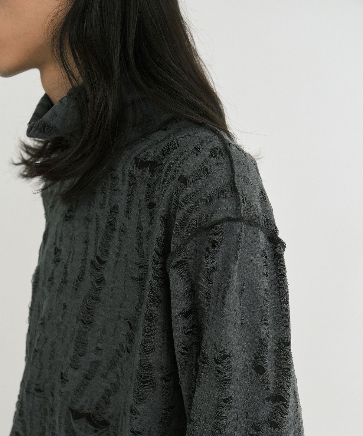 엔도어(ENDOOR) Vintage reversible Turtleneck (gray-black)