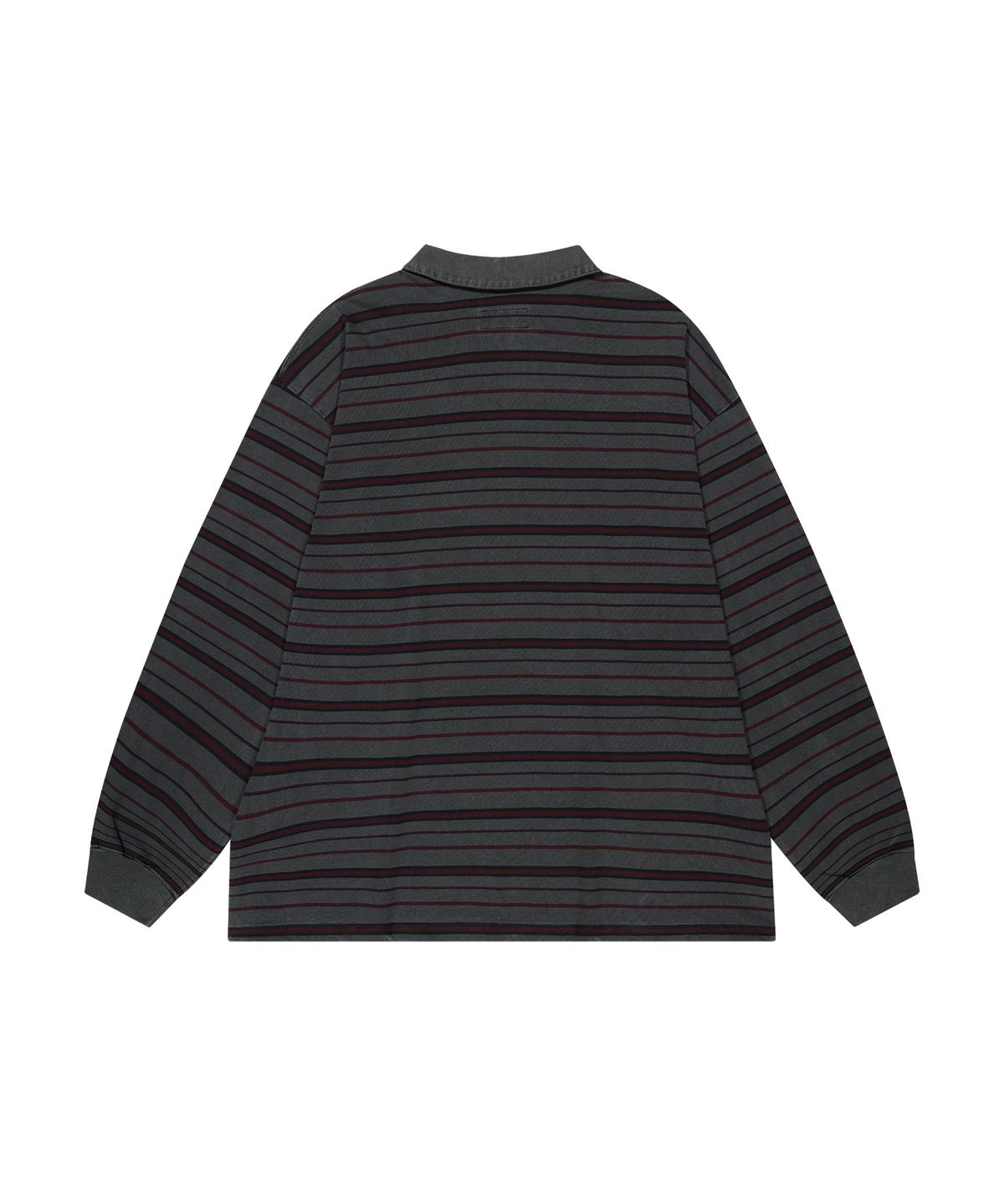 엔도어(ENDOOR) Vtg zip-up stripe polo shirt (vtg red)
