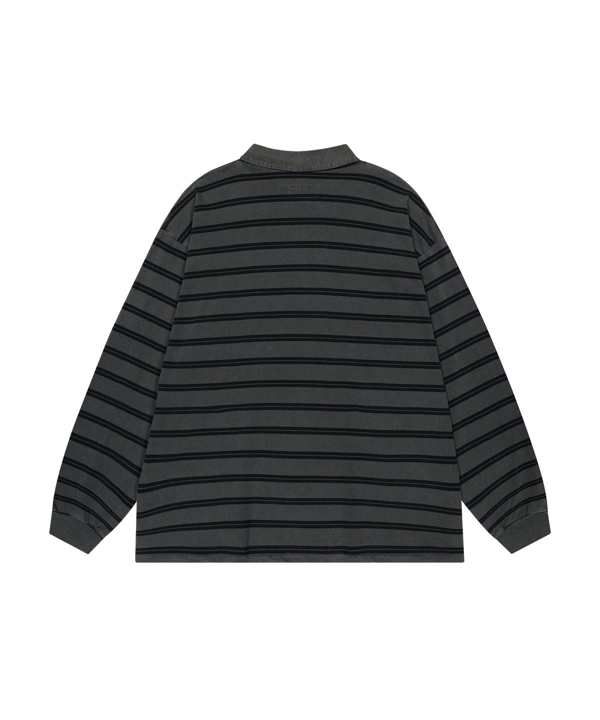 엔도어(ENDOOR) Vtg zip-up stripe polo shirt (vtg navy)
