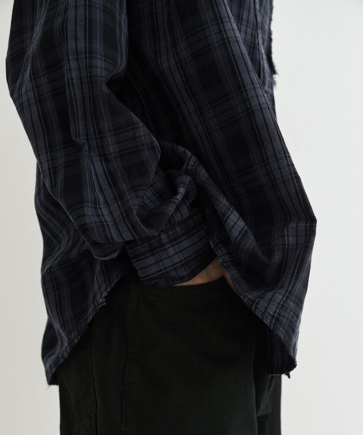 엔도어(ENDOOR) Old days vtg check shirt (vtg navy)