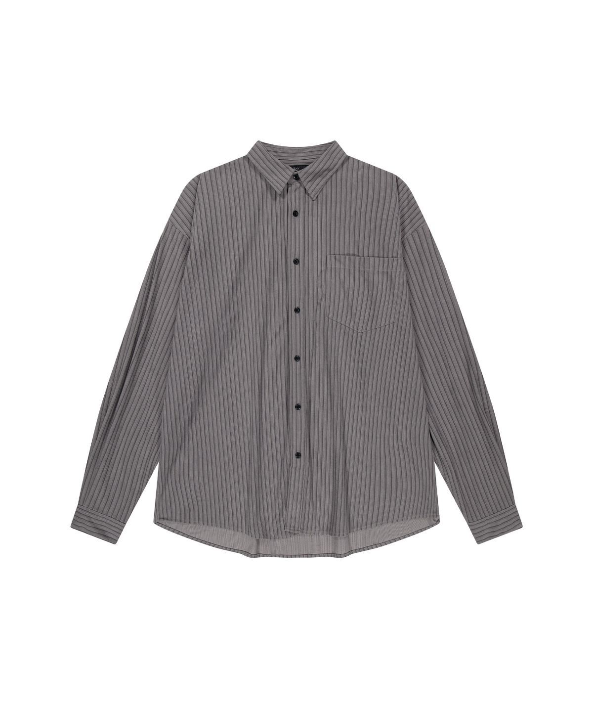 엔도어(ENDOOR) Corduroy stripe shirt (gray stripe)