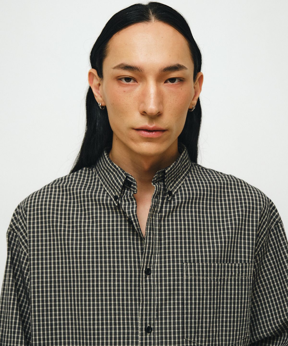 엔도어(ENDOOR) Plaid check shirt (black check)